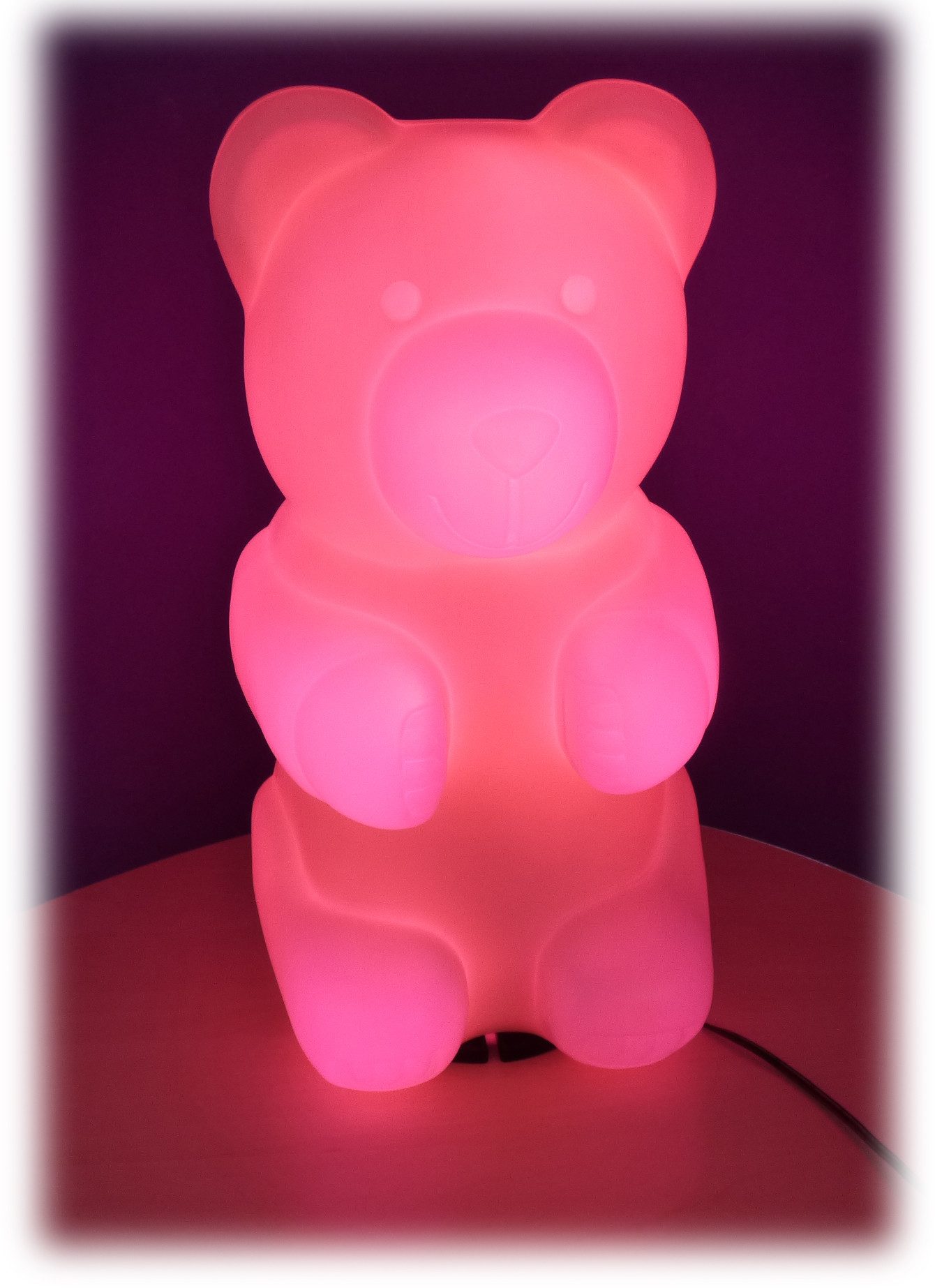 Lichtideen LED Dekolicht 3896 LED Leuchte Nikki Bär 12 Volt PINK Höhe 31cm, günstig online kaufen