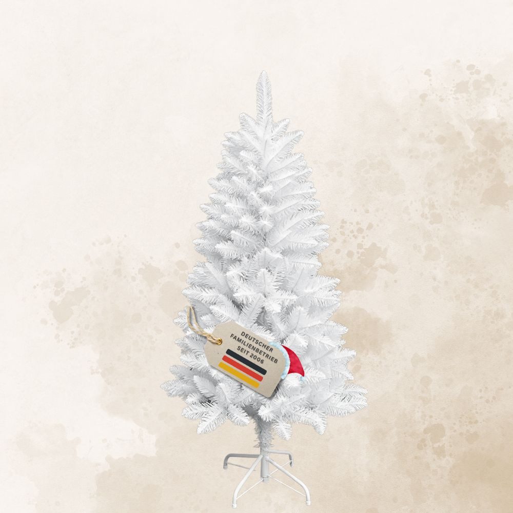 RS Trade Künstlicher Weihnachtsbaum Weihnachtsbaum „Snowflake“ PVC 1015