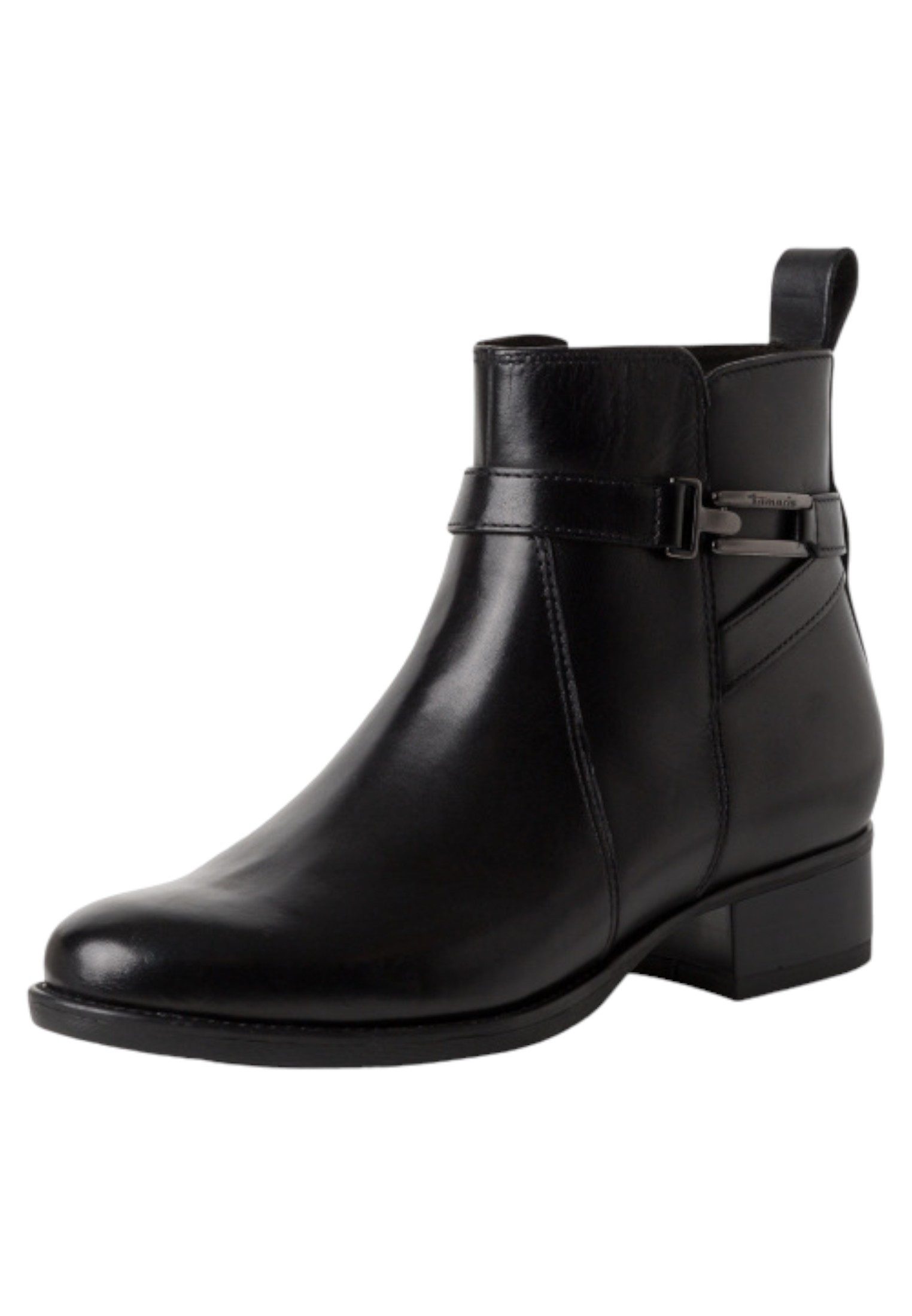 Tamaris 1-25031-43 003 Black Leather Stiefelette