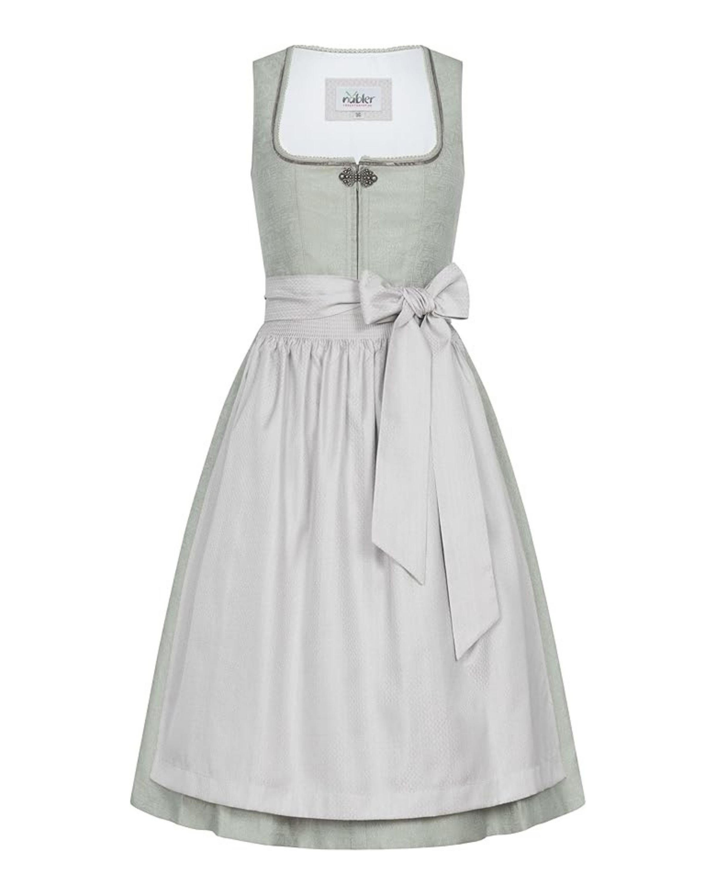 Nübler Dirndl Midi Dirndl Flurina in Salbei von Nübler - Rocklänge 70 cm