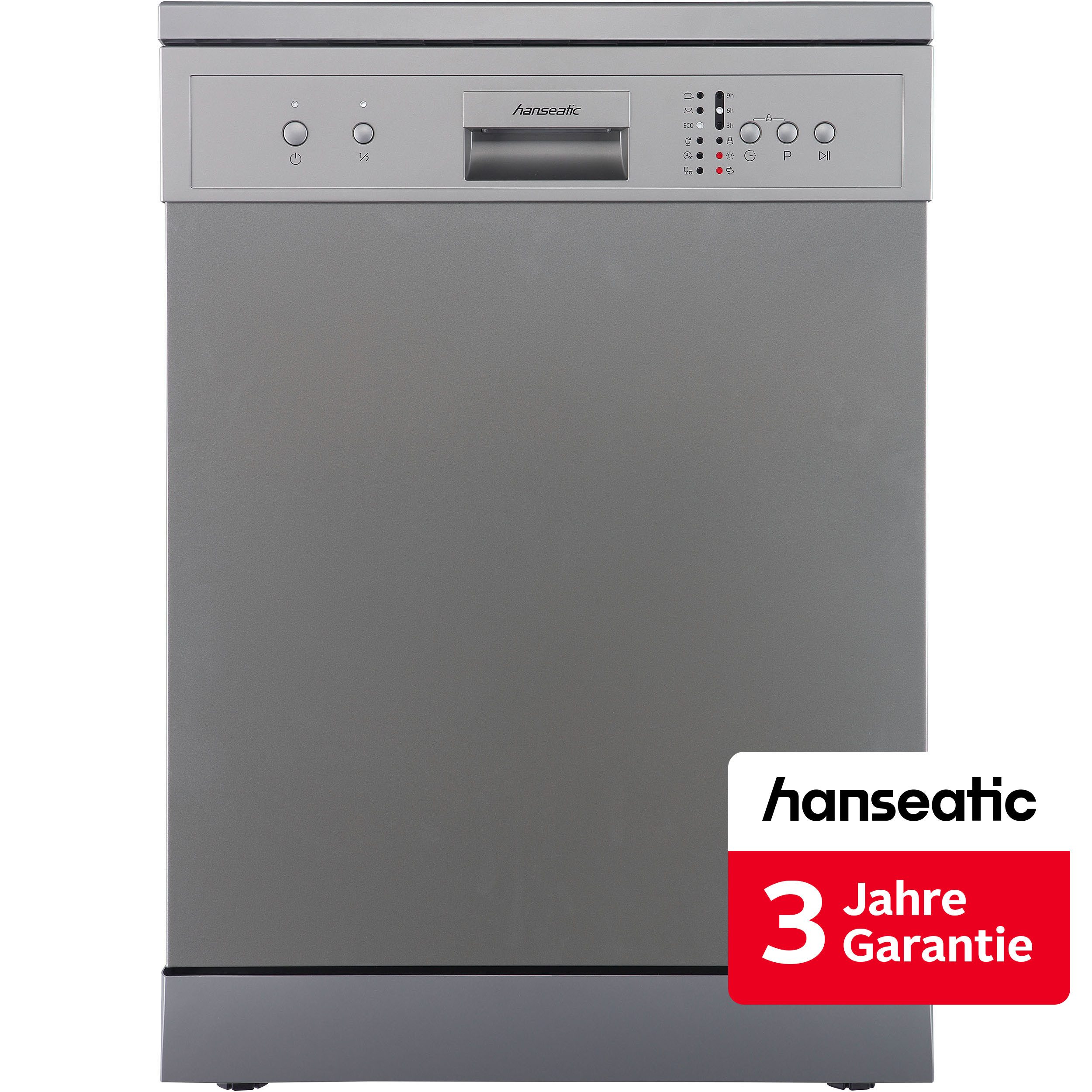 Hanseatic Standgeschirrspüler HG6085E127635S, 12 Maßgedecke, inkl. 3 Jahre Herstellergarantie
