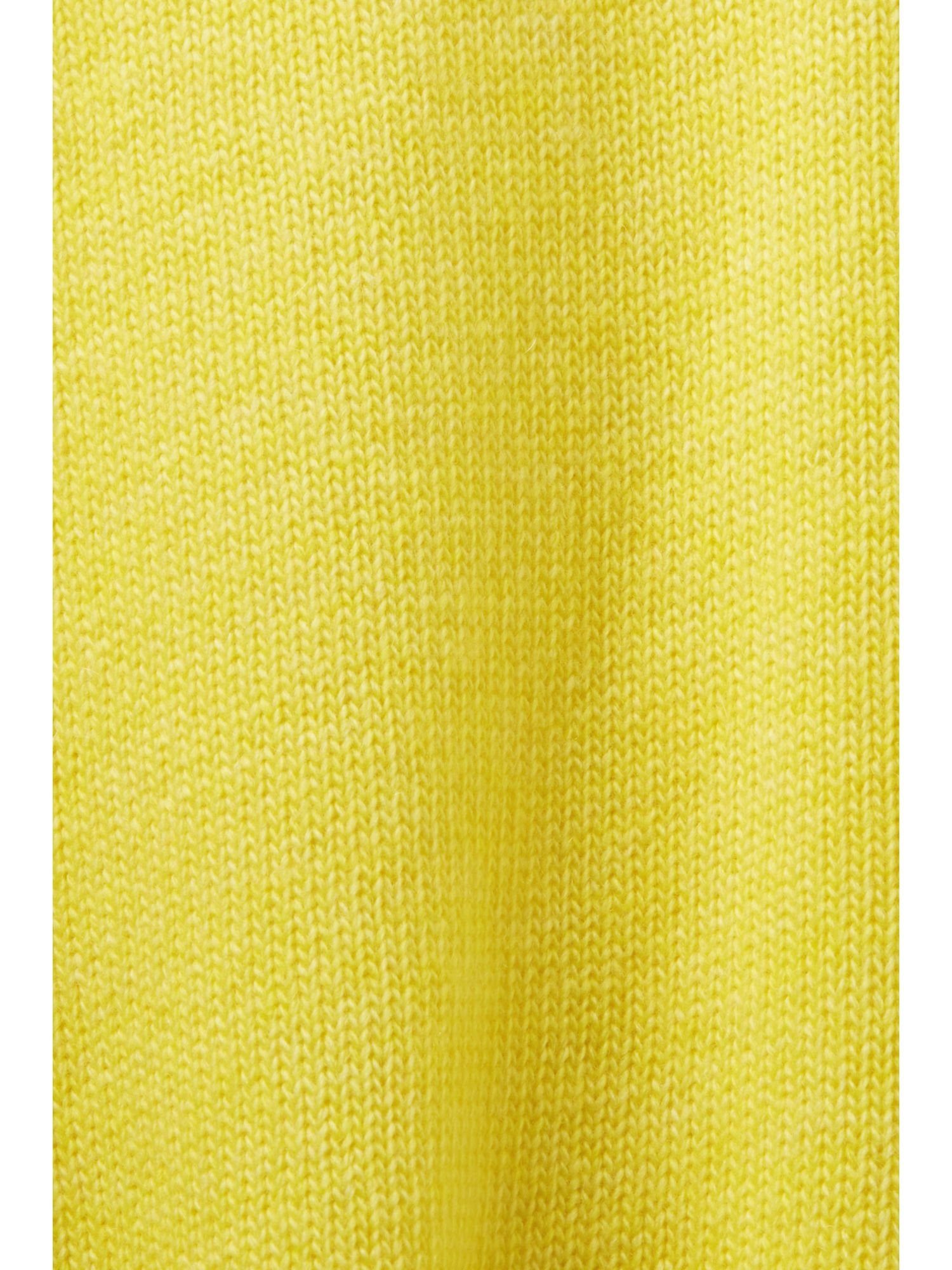 Esprit Collection Stehkragenpullover Pullover mit YELLOW aus PASTEL Wollmix Stehkragen