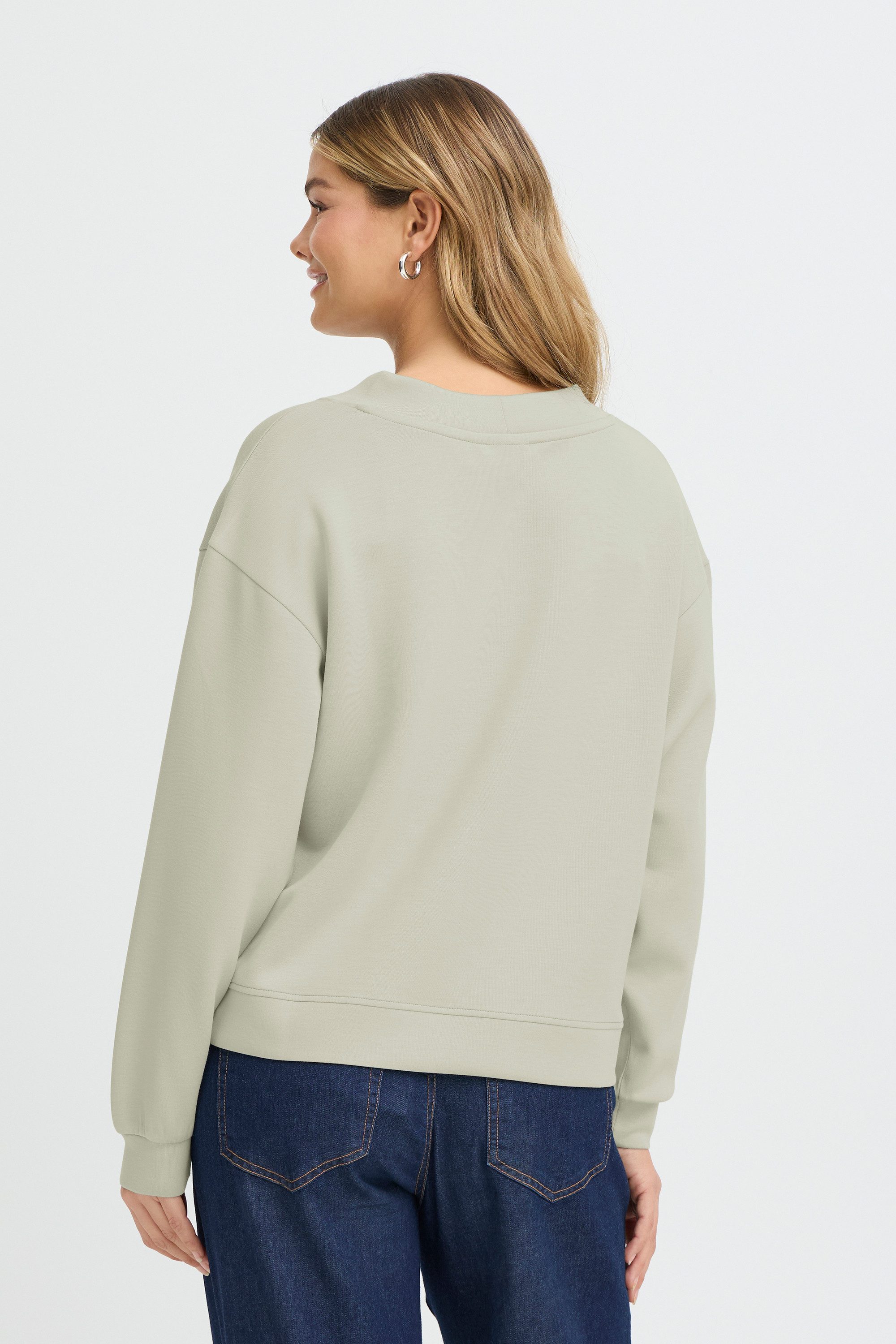 fransa Fleecepullover Sweatshirt FRAURORA