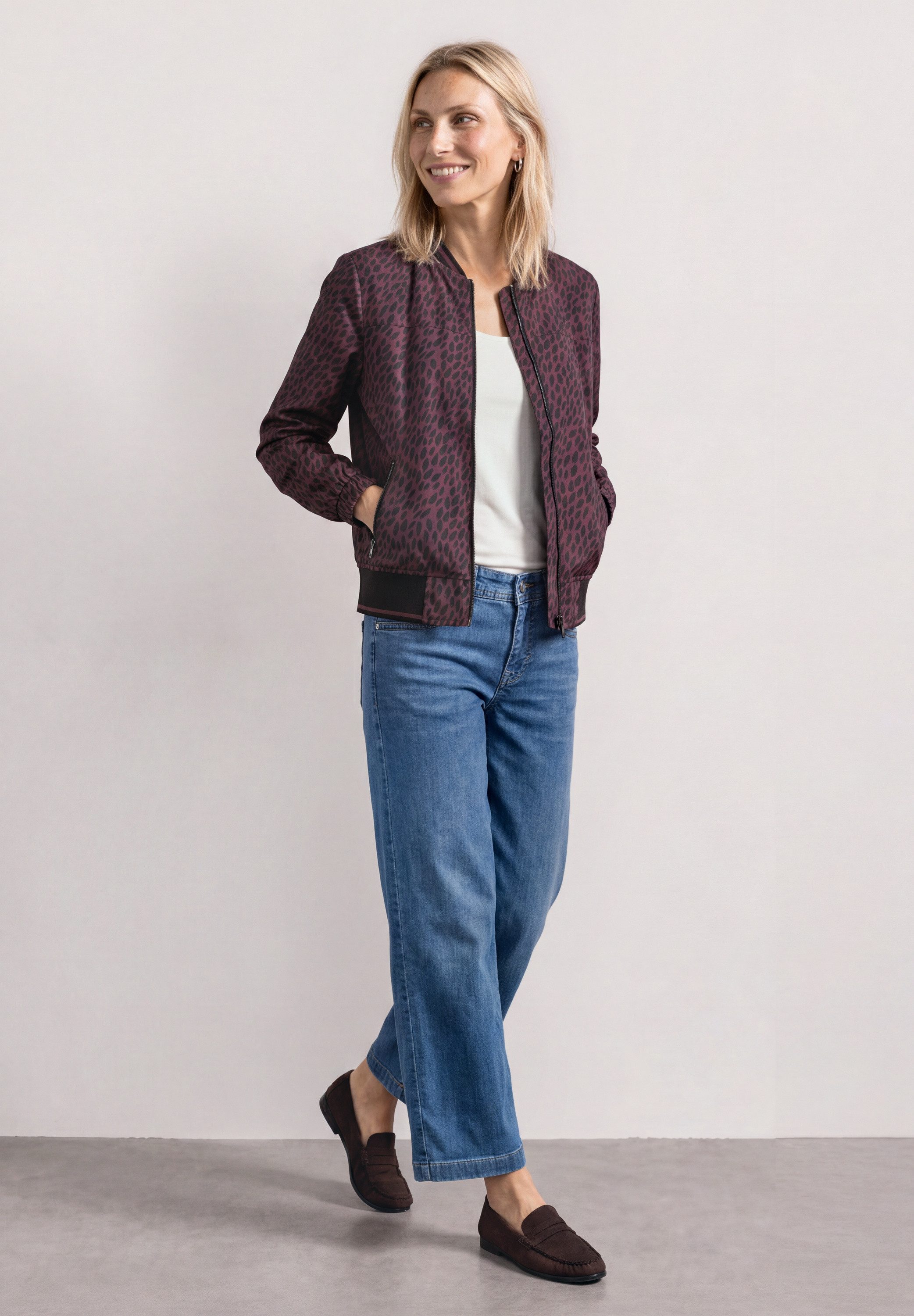 STREET ONE Blouson mit allover Leoprint