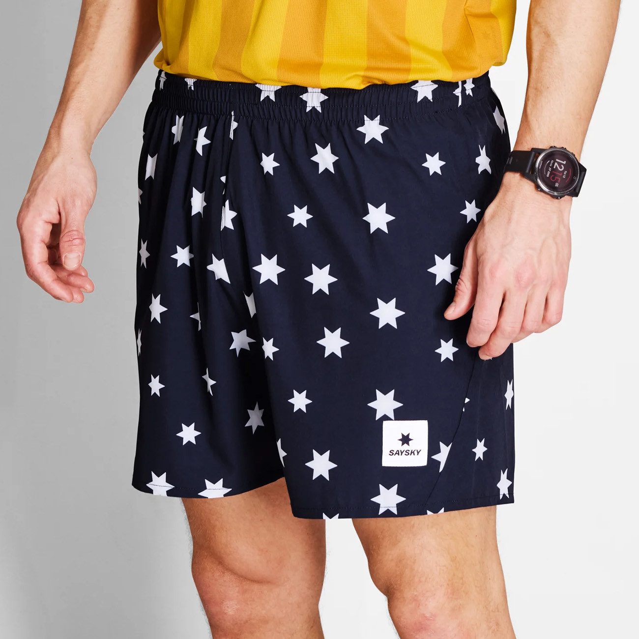Saysky Laufhose Saysky Star Pace Shorts 5'' Blue White