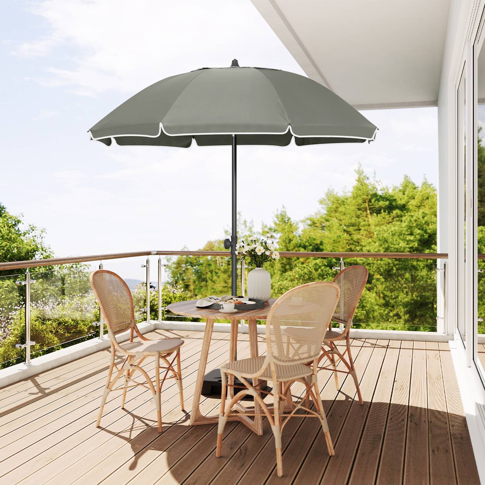 EUGAD Sonnenschirm, Sonnenschutz UV 50+, mit günstig online kaufen