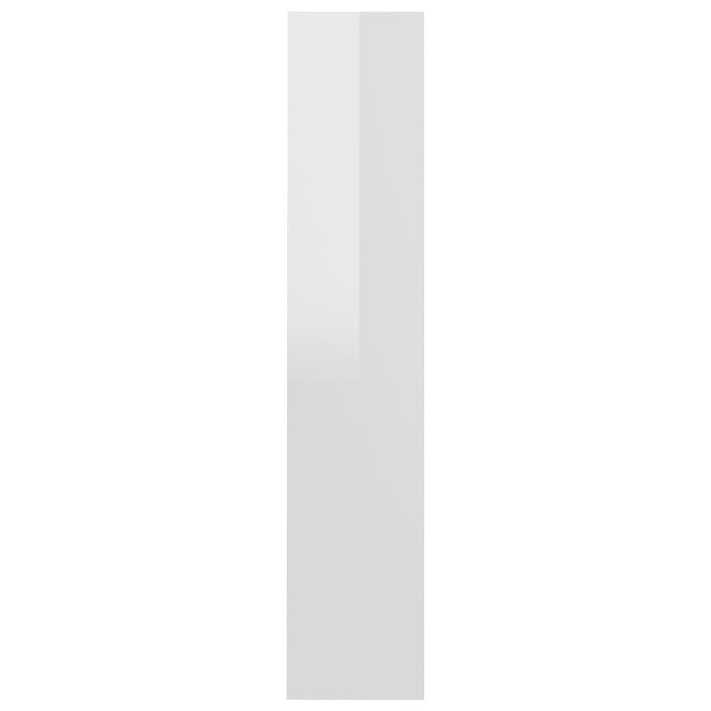 Hochglanz-Weiß 3008002 cm) möbelando Hängeschuhschrank 60x18x90 in (LxBxH: