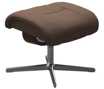 Stressless® Fußhocker Reno, mit Cross Base, Größe S, M & L, Holzakzent Braun