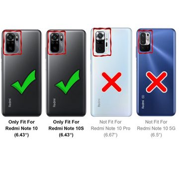 CoolGadget Handyhülle Transparent Ultra Slim Case für Xiaomi Redmi Note 10 / 10S 6,43 Zoll, Silikon Hülle Dünne Schutzhülle für Redmi Note 10, Note 10S Hülle