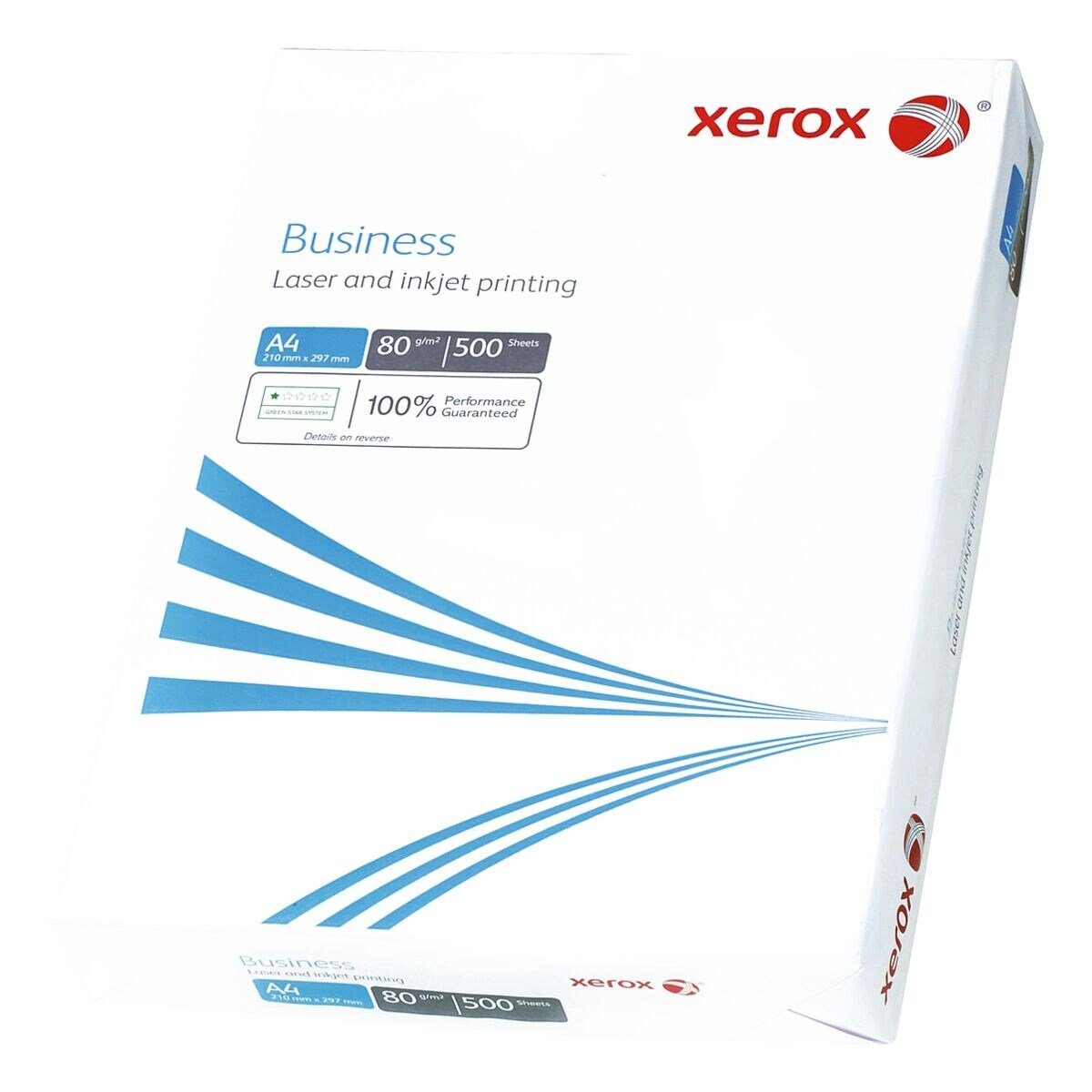 Xerox Druckerpapier Business, Format DIN A4, 80 g/m², 151 CIE, 500 Blatt