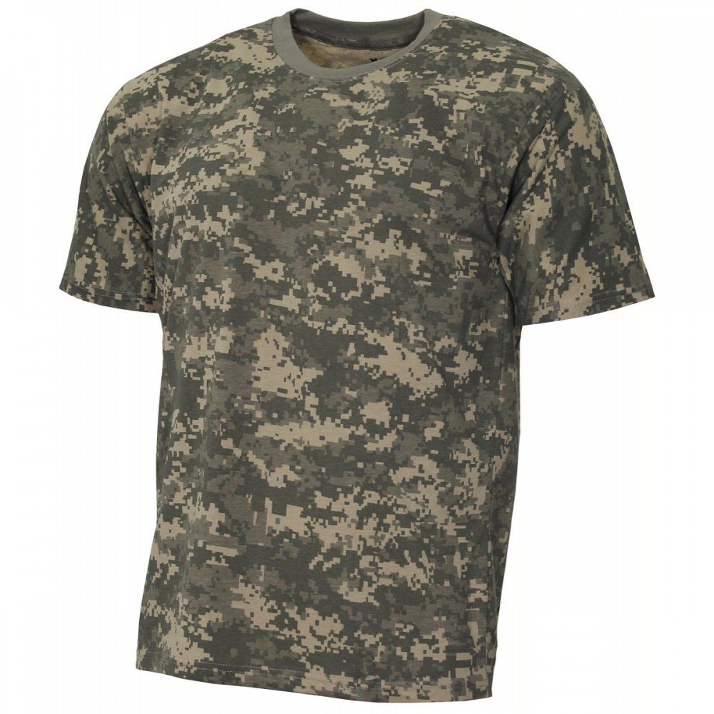 verstärkter T-Shirt (1-tlg) US 140-145 Rundhals g/m² Streetstyle, MFH T-Shirt, AT-digital, - XXXL