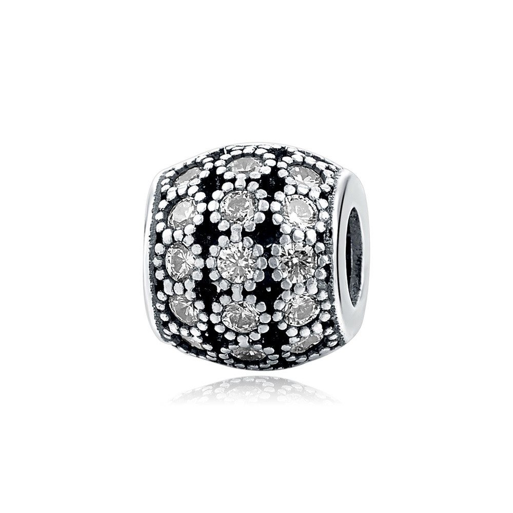 Bead Sternenglanz Charm für Charm Armband, 925er Sterling Silber, Zirkonia