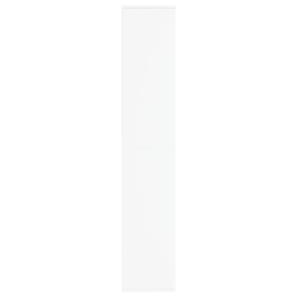 Weiß vidaXL 1-tlg. cm Schuhregal 54x34x183 Schuhschrank Holzwerkstoff,