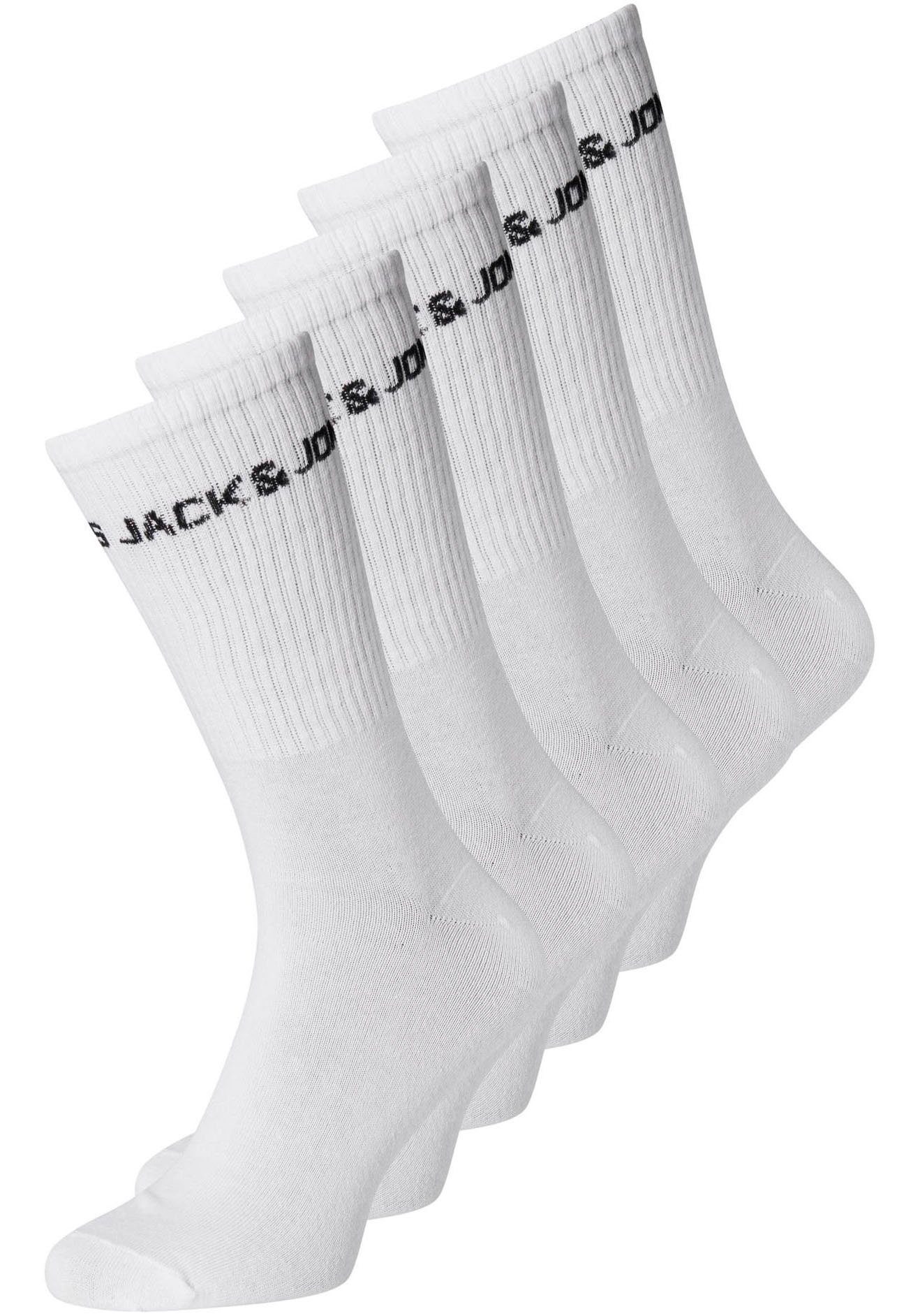 Tennissocken JACBASIC LOGO TENNIS SOCK 5 PACK NOOS