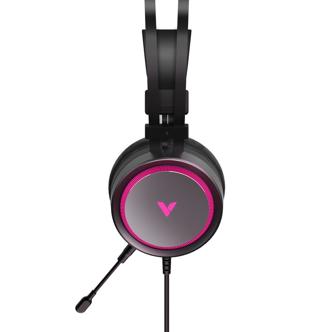 VPRO Gaming by Virtual beleuchtet, VH530 Ear, Gaming-Headset 7.1 Over Schwarz Rapoo
