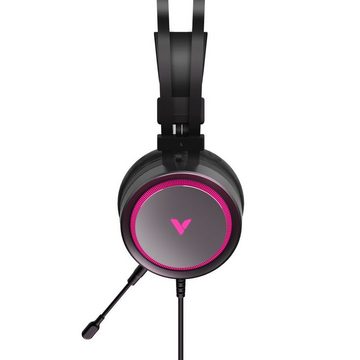 VPRO Gaming by Rapoo VH530 Virtual 7.1 beleuchtet, Over Ear, Schwarz Gaming-Headset