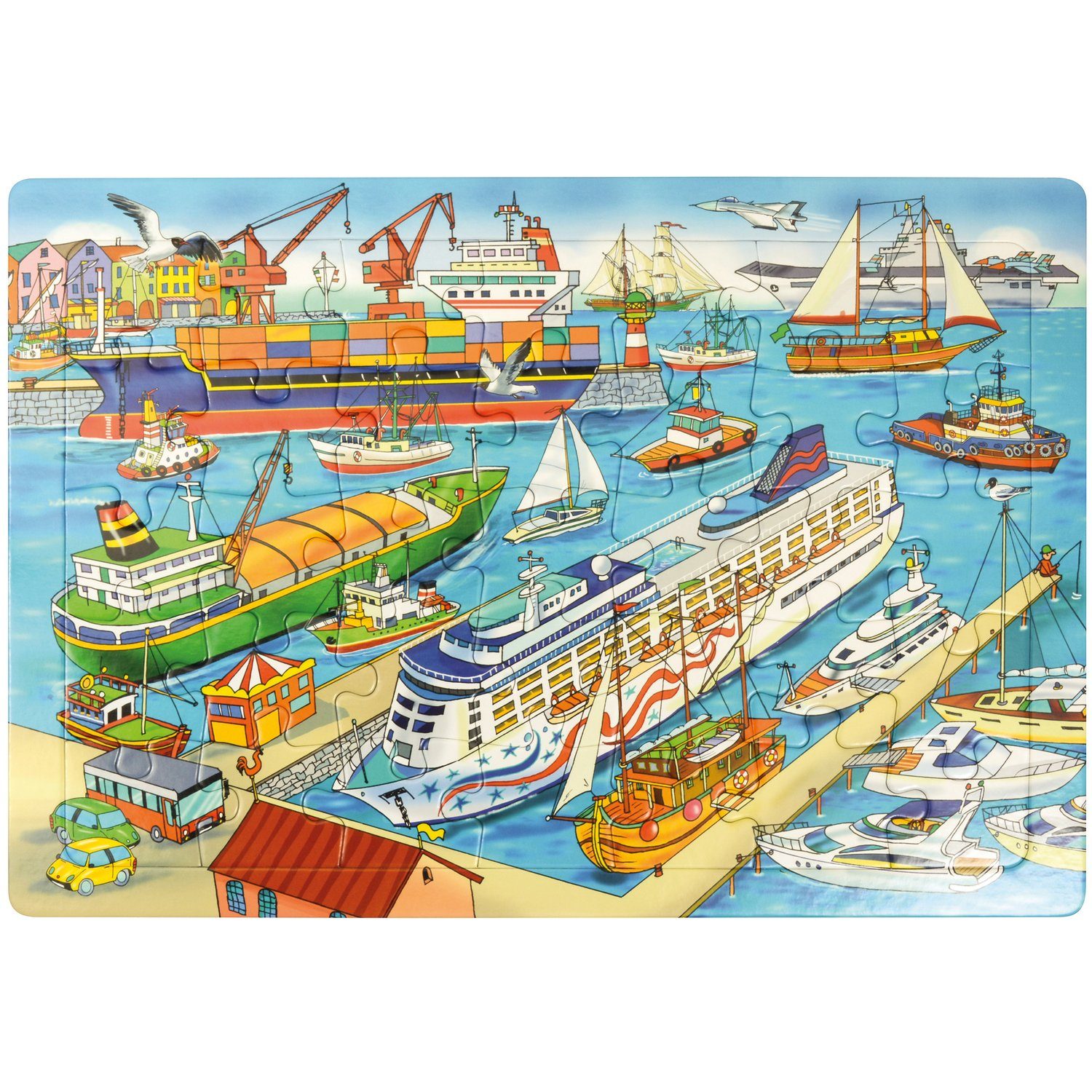 EDUPLAY Lernspielzeug Puzzle Hafen