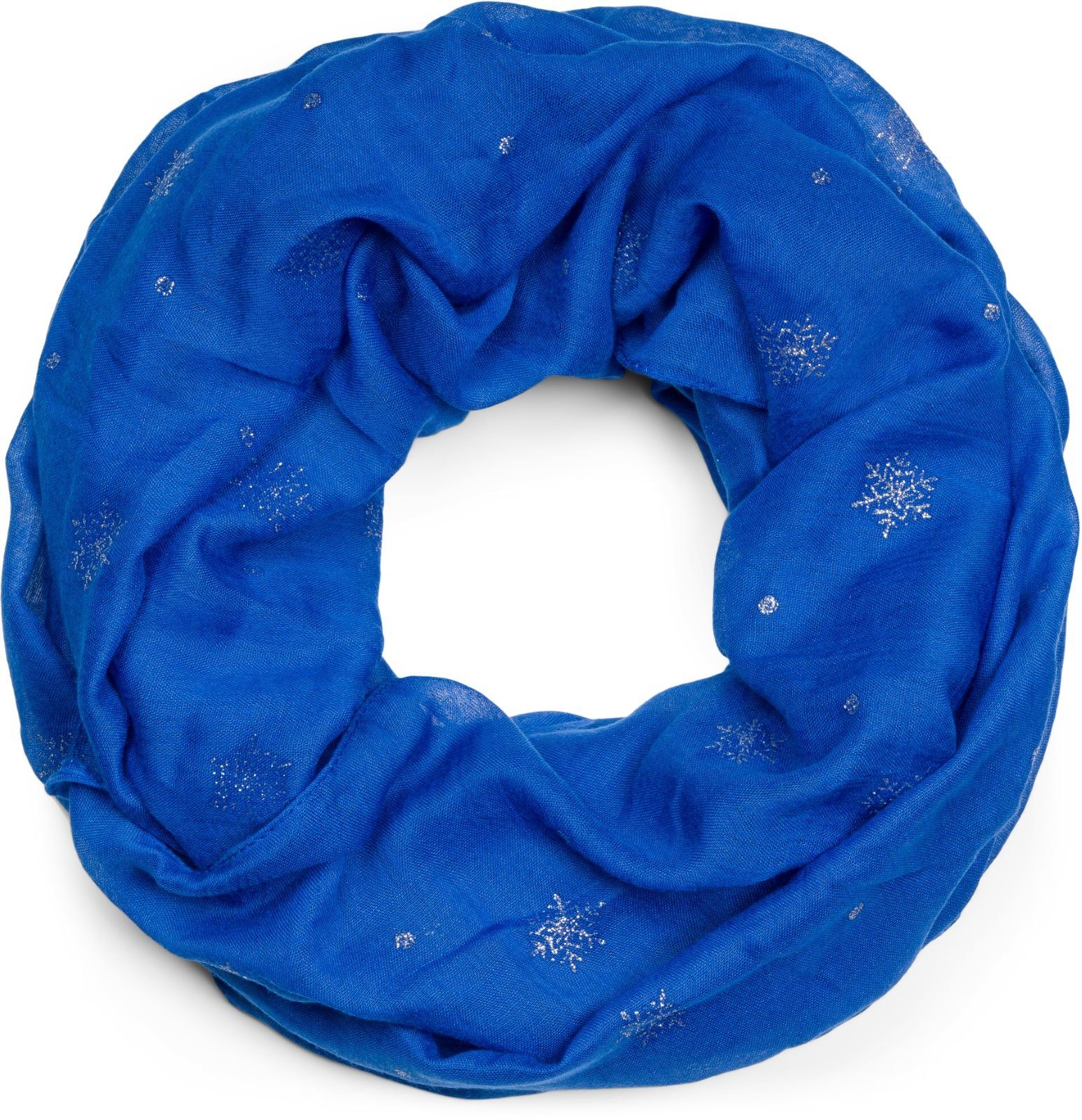 styleBREAKER Loop Loop mit glitzerndem Schneeflocken Print, (1-St) günstig online kaufen