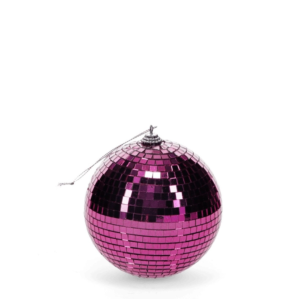 Rex London Dekokugel Discokugel Pink mit Spiegeloberfläche – Spiegelkugel für Partys & Deko