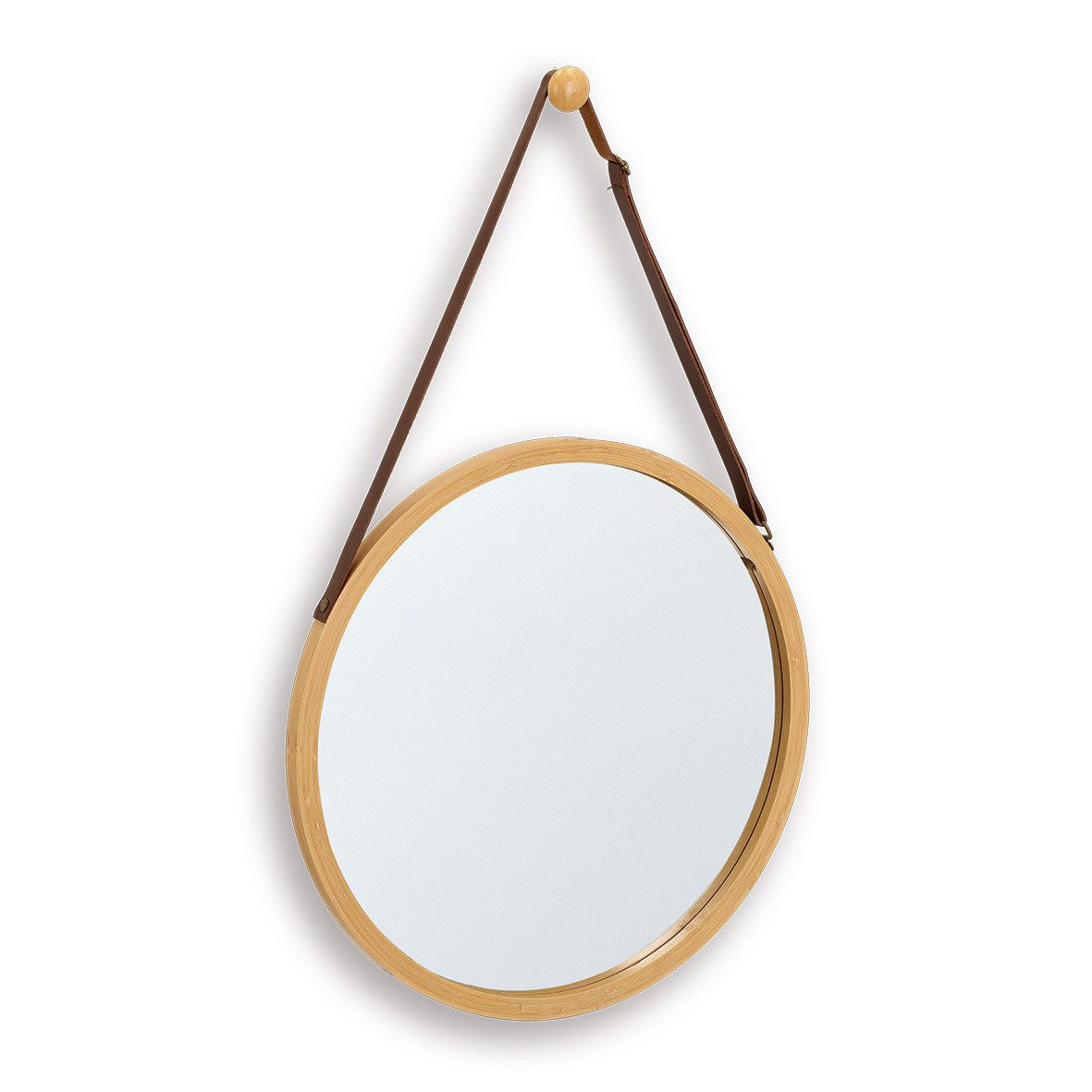 Zeller Present Wandspiegel Wandspiegel aus Bambus, rund, ZELLER, Ø 38 cm