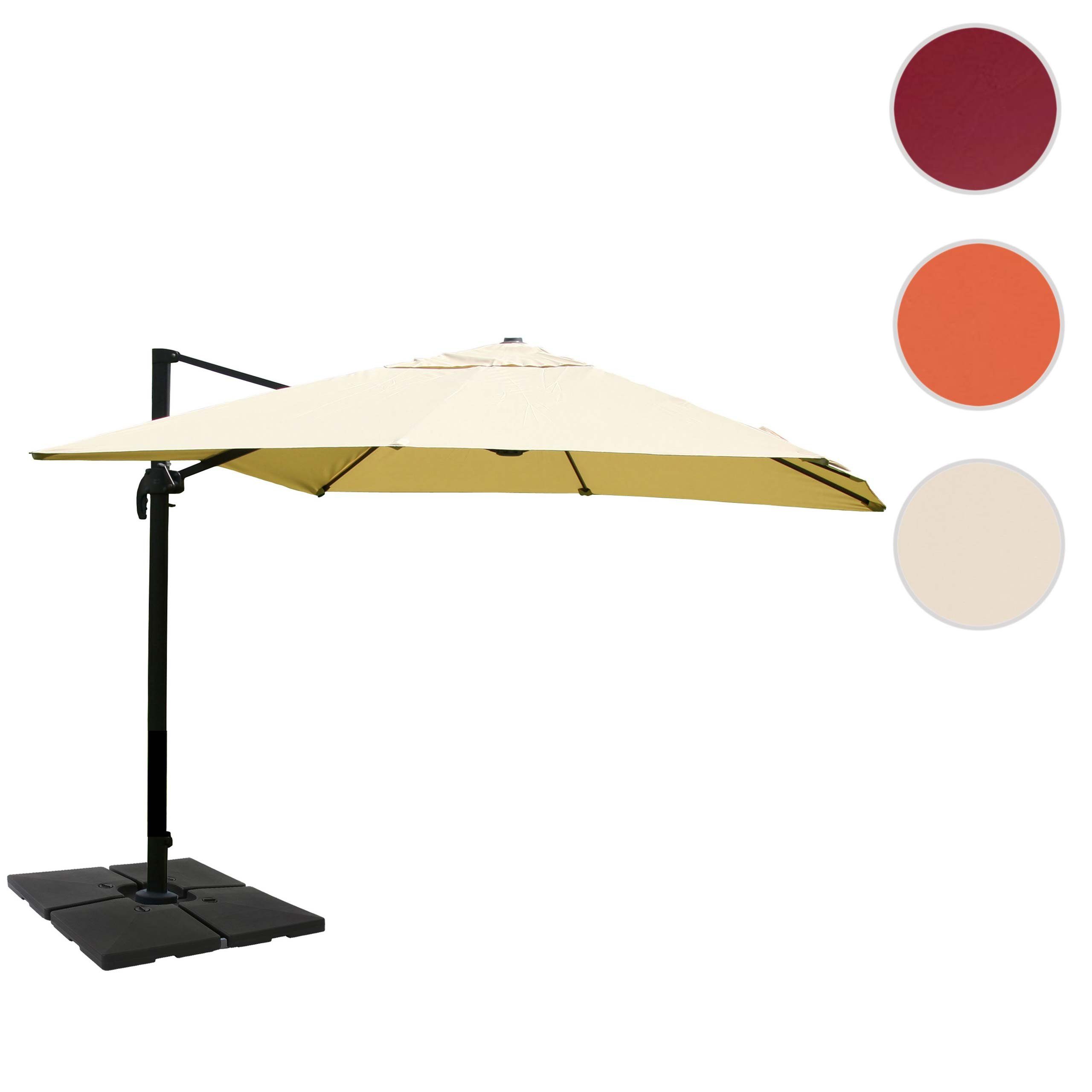 Thumbnail - MCW Ampelschirm MCW-A96-7, LxB: 300x400 cm, 5-facher Höhen-/ Neigungswinkelverstellung, Windwiderstandsklasse 2