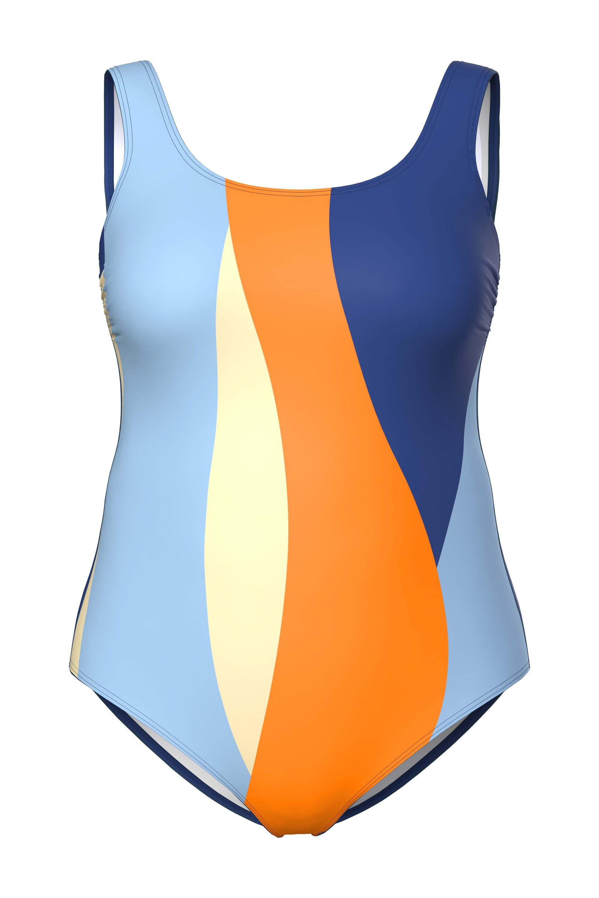 Ulla Popken Badeanzug Badeanzug Colorblocking ohne günstig online kaufen