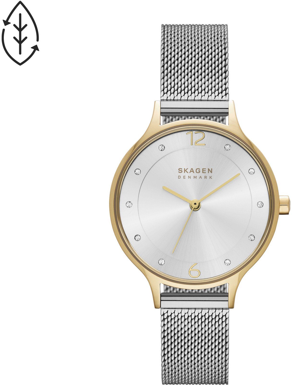 SKAGEN Quarzuhr ANITA LILLE SKW2340, Armbanduhr, Damenuhr, analog, Edelstah günstig online kaufen