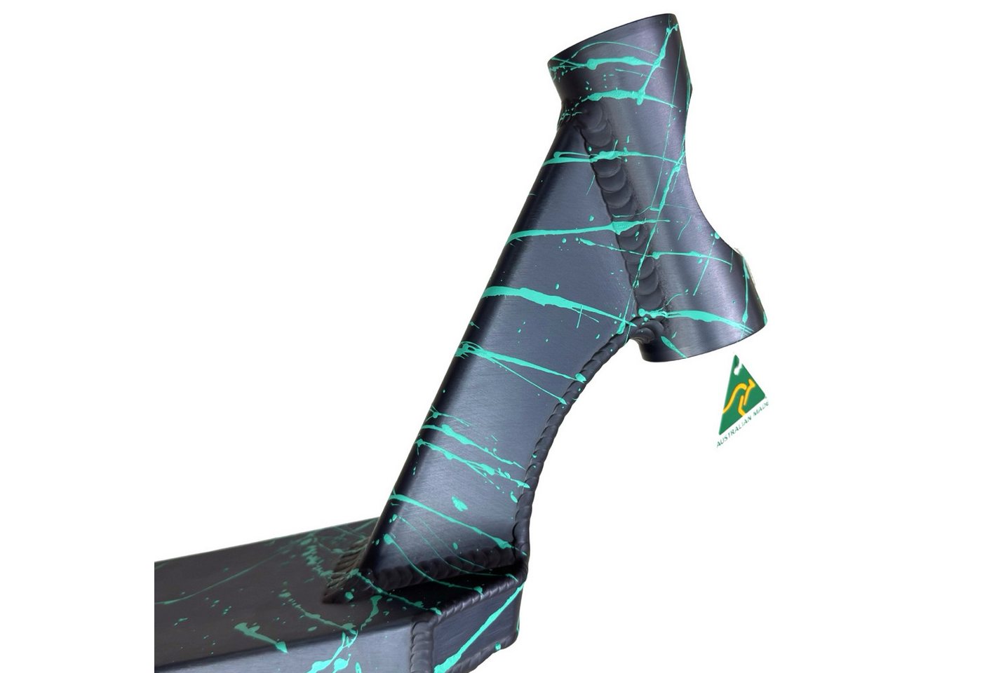 Thumbnail - Apex Stuntscooter Apex Pro Stunt-Scooter Deck 580 (49cm) Splash grau/türkis