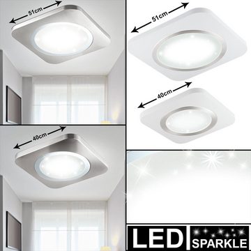 etc-shop LED Deckenleuchte, LED Kristall Design Decken Lampe Wohn Schlaf Zimmer Beleuchtung Aufbau