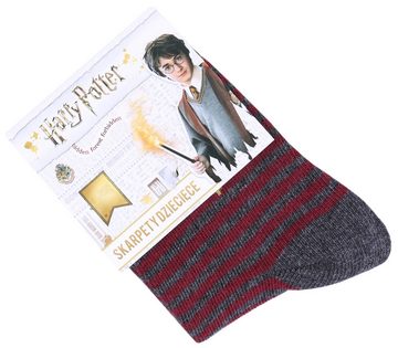 Sarcia.eu Haussocken Grau-burgunderrote Socken Harry Potter 23/26 EU