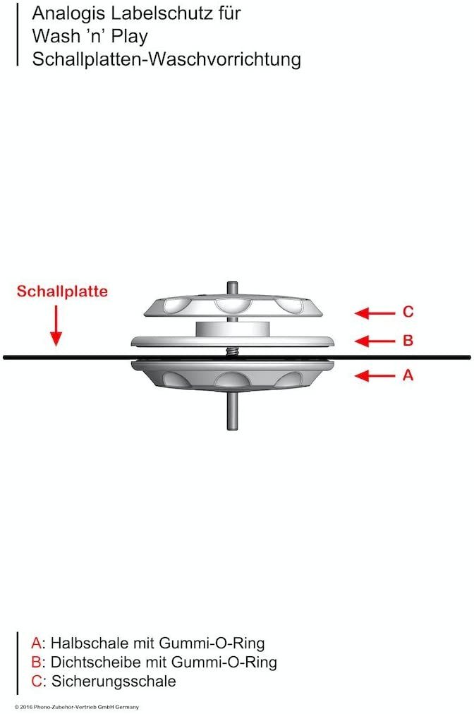 Analogis Manuelle Waschvorrichtung »wash n Play 2« Plattenspieler