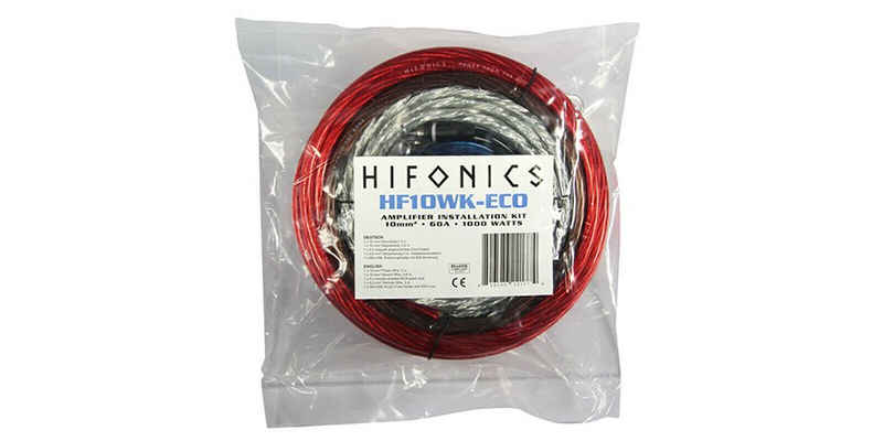 Hifonics Kabelkit HF10WK-ECO 10 mm² Anschluss Set für Verstärker Audio-Kabel