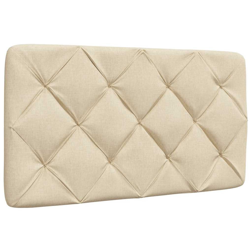 vidaXL Bett, Kopfteil-Kissen Creme 90 cm Stoff günstig online kaufen