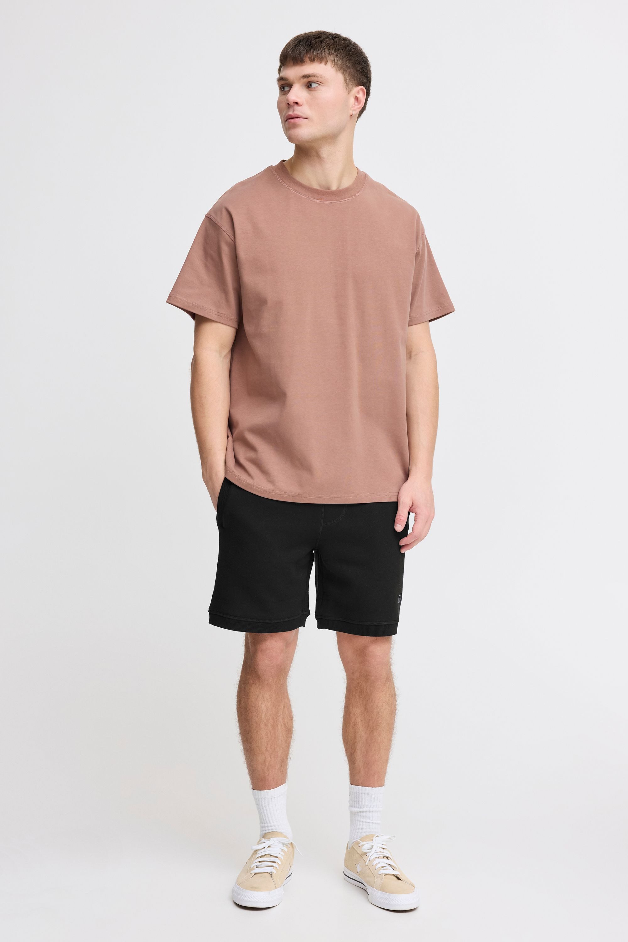 !Solid Sweatshorts SDBennShorts Kurze Hose mit breiten Kontrastkordeln