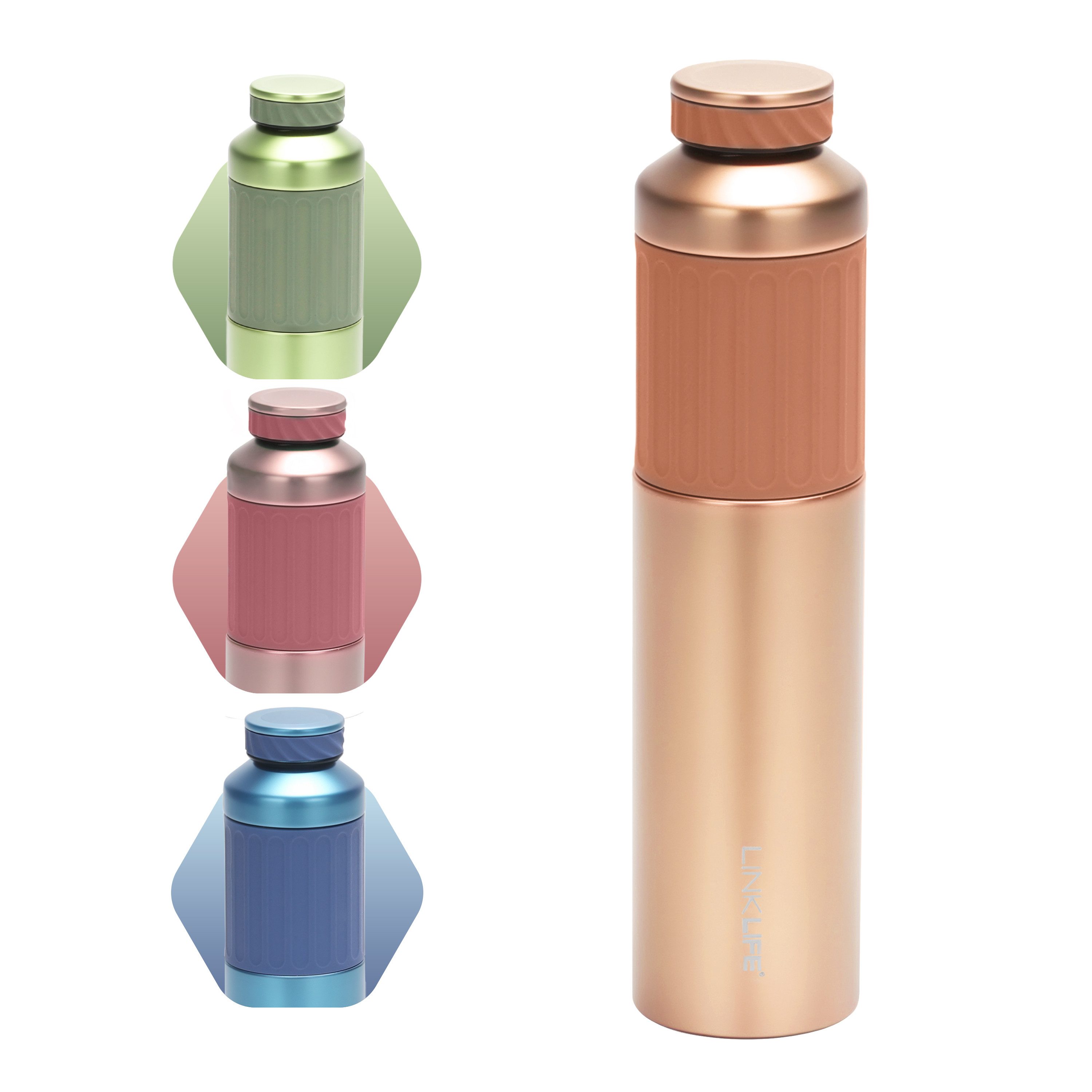 Trinkflasche Thermosflasche BPA-frei, Edelstahl, 500/700/1200ml