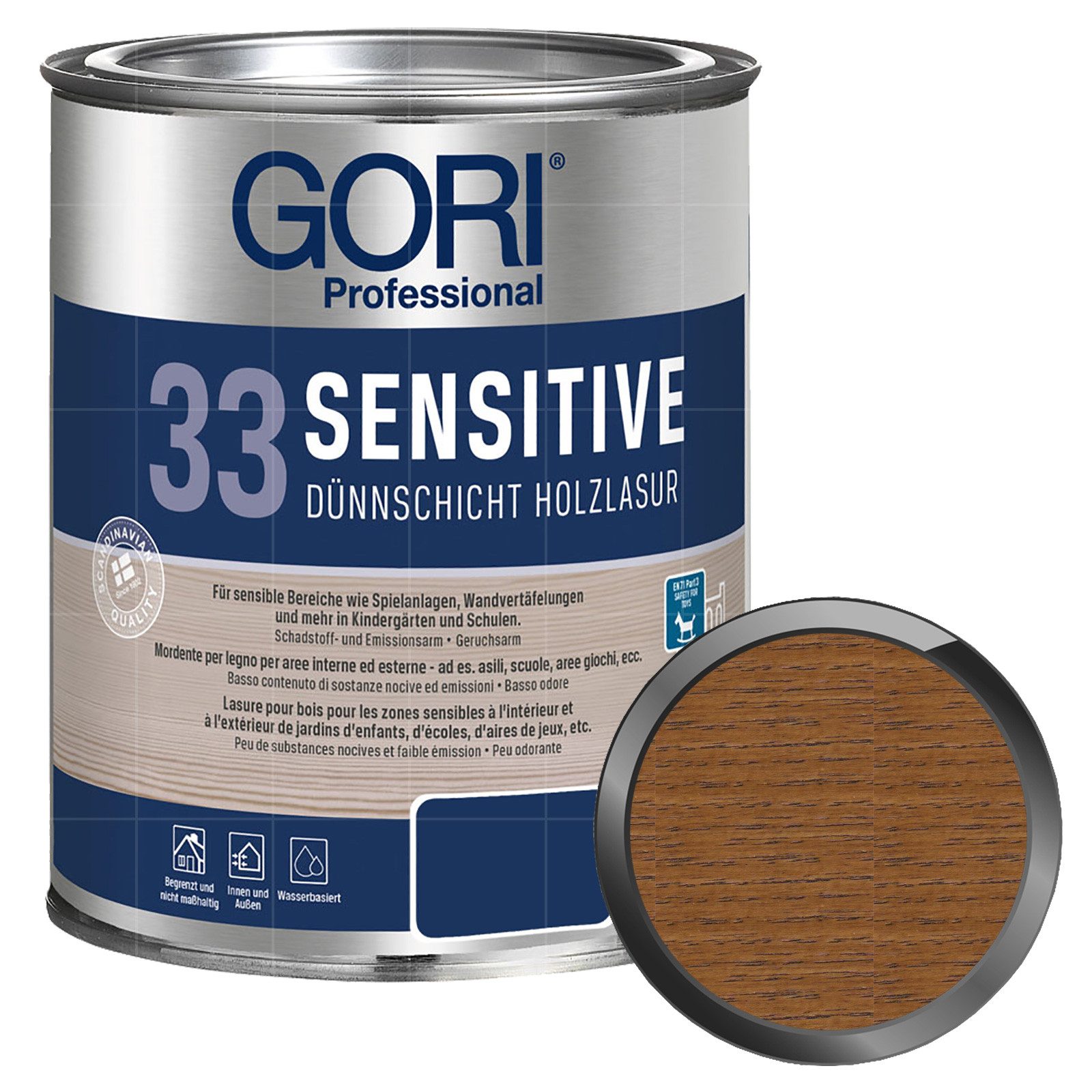 GORI Holzschutzlasur 33 Sensitive - 0.75 Ltr