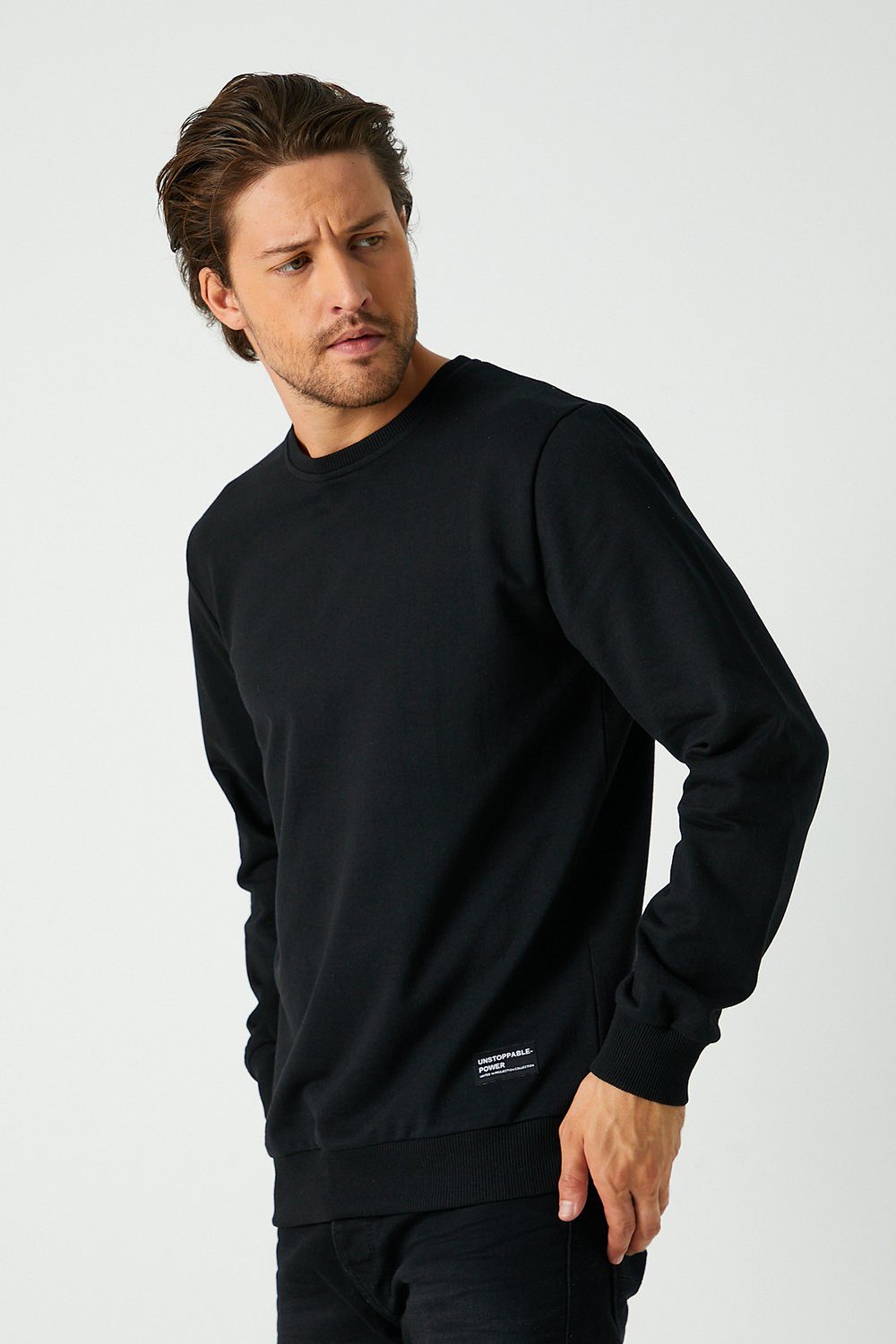 COMEOR Sweatshirt Herren Pullover bequeme Sweater (1-tlg) aus Baumwollmischung – Bild 3 von 5