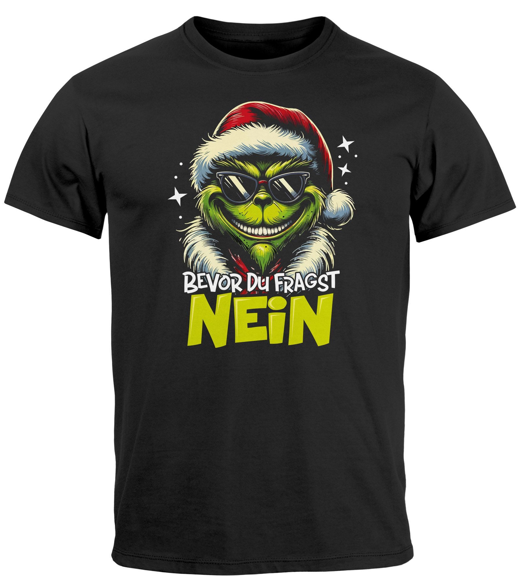 MoonWorks Print-Shirt Herren T-Shirt Weihnachten Anti günstig online kaufen