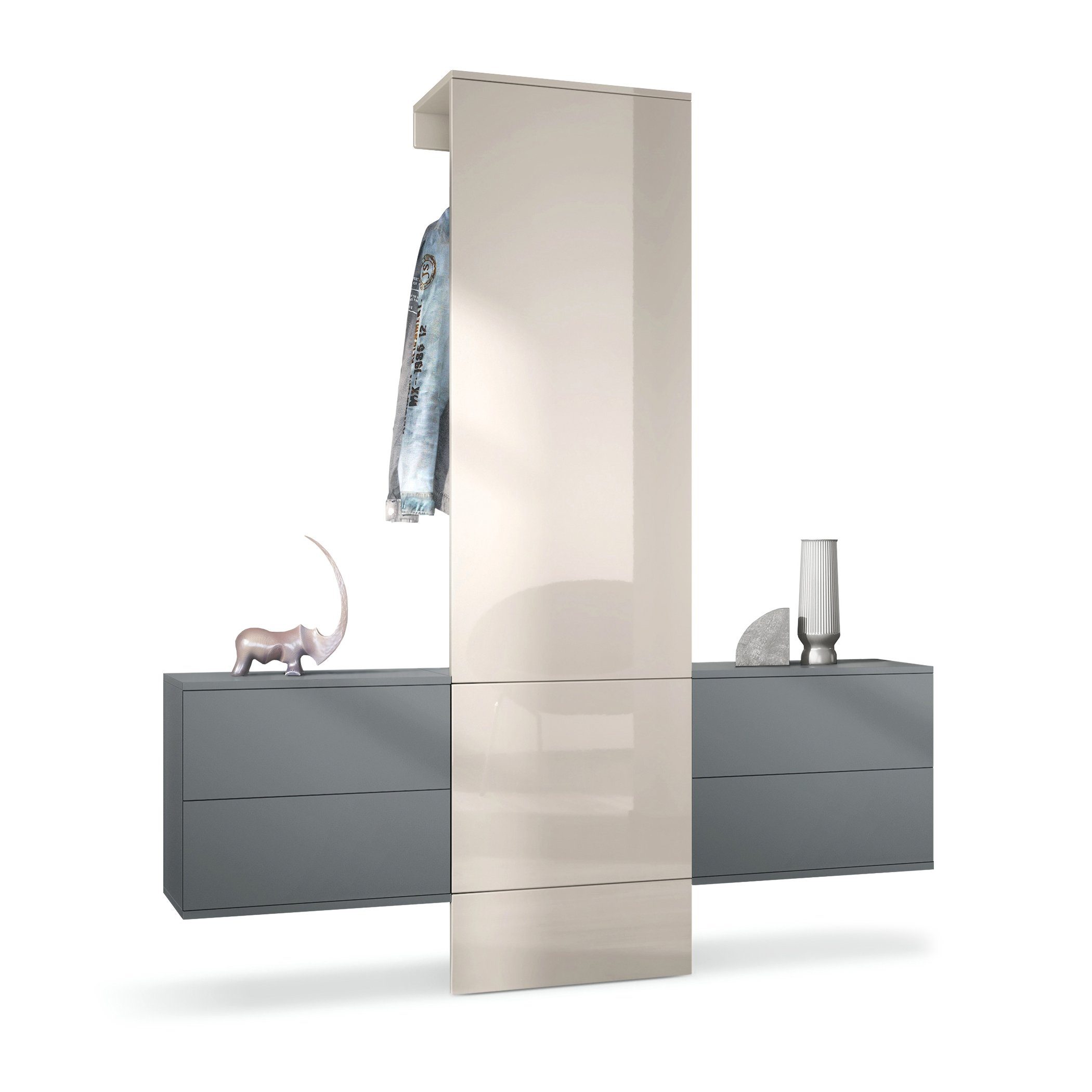 Vladon Garderoben-Set Carlton Set 3, (Wandgarderobe bestehend aus, 1 Paneel günstig online kaufen