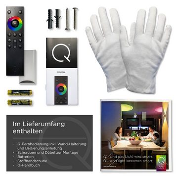 Paul Neuhaus Smarte LED-Leuchte LED Außenleuchte Q - LINO Smart Home, Smart Home, RGB-Farbwechsel, Memoryfunktion, mit Leuchtmittel, Wegeleuchte RGB+W Farbwechsel, dimmbar