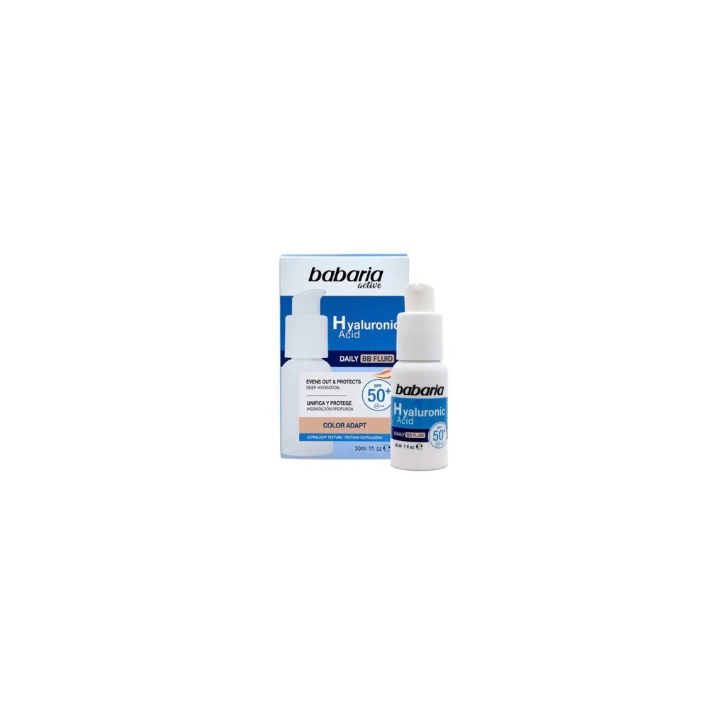 babaria Gesichtspflege Babaria Active Daily Fluid Bb Color Ad. Hyaluronsäure Spf50