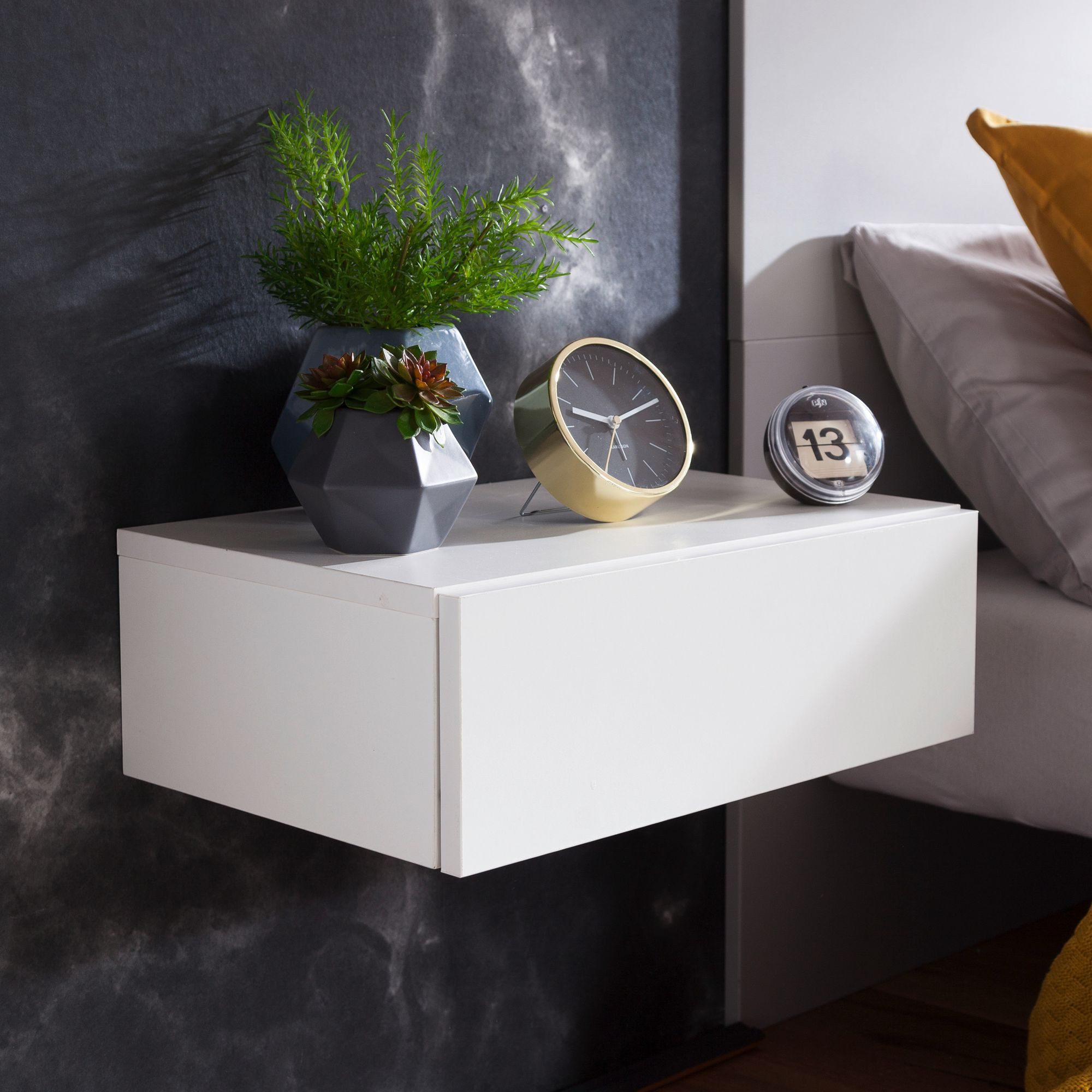 FINEBUY Nachtschrank SuVa11922_1 (Nachttisch für Wandmontage günstig online kaufen