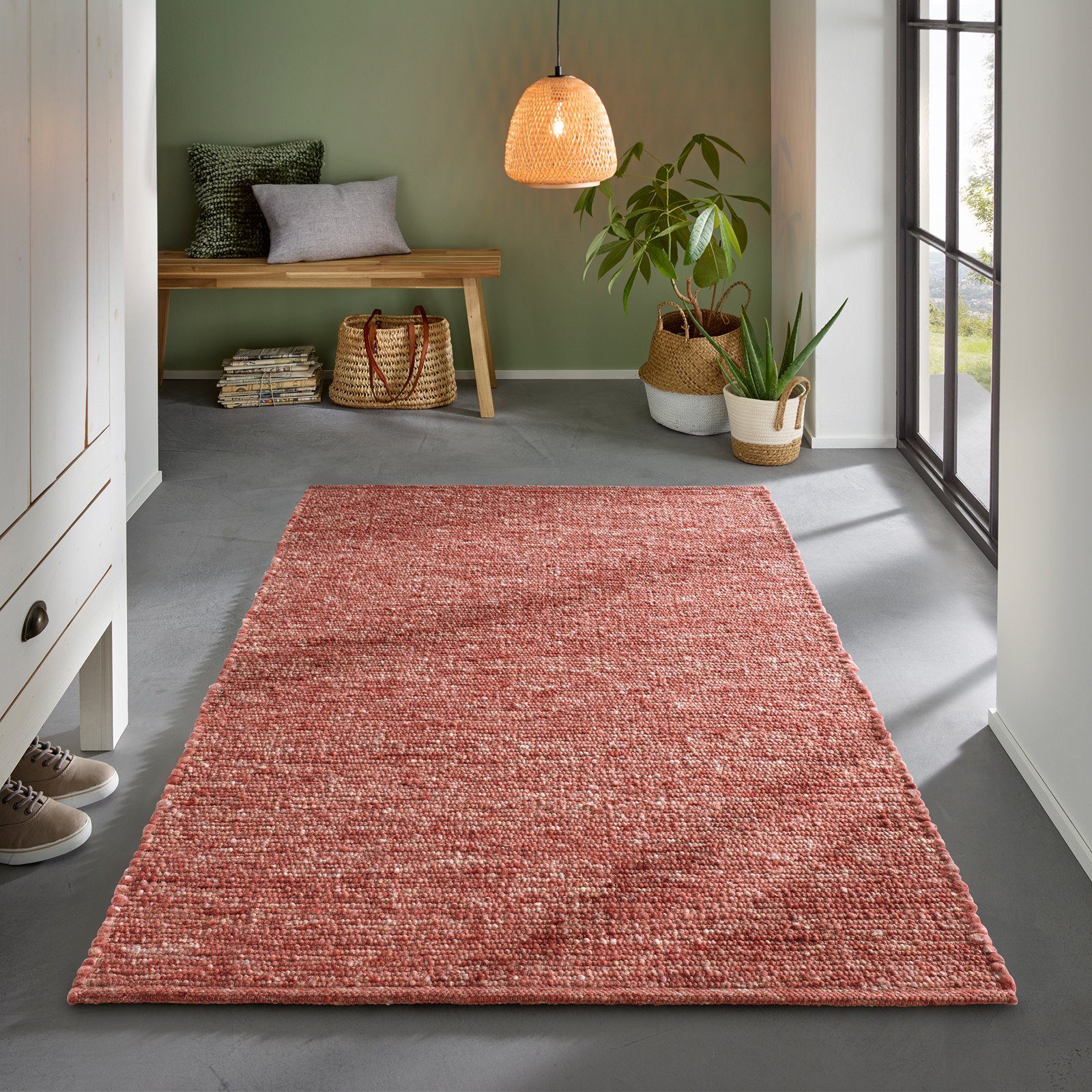 TaCa Home Wollteppich Wollteppich frei von günstig online kaufen