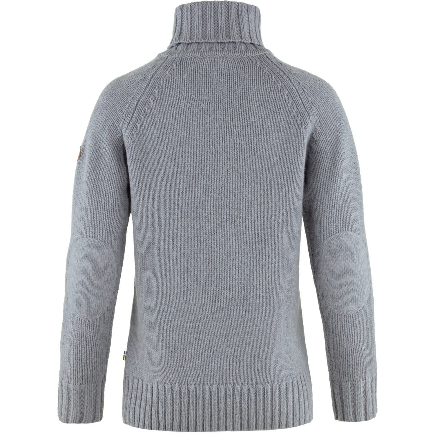 Roller W Neck Knit Fjällräven Fjällräven Damen Fleecepullover Övik Flint Cable Grey