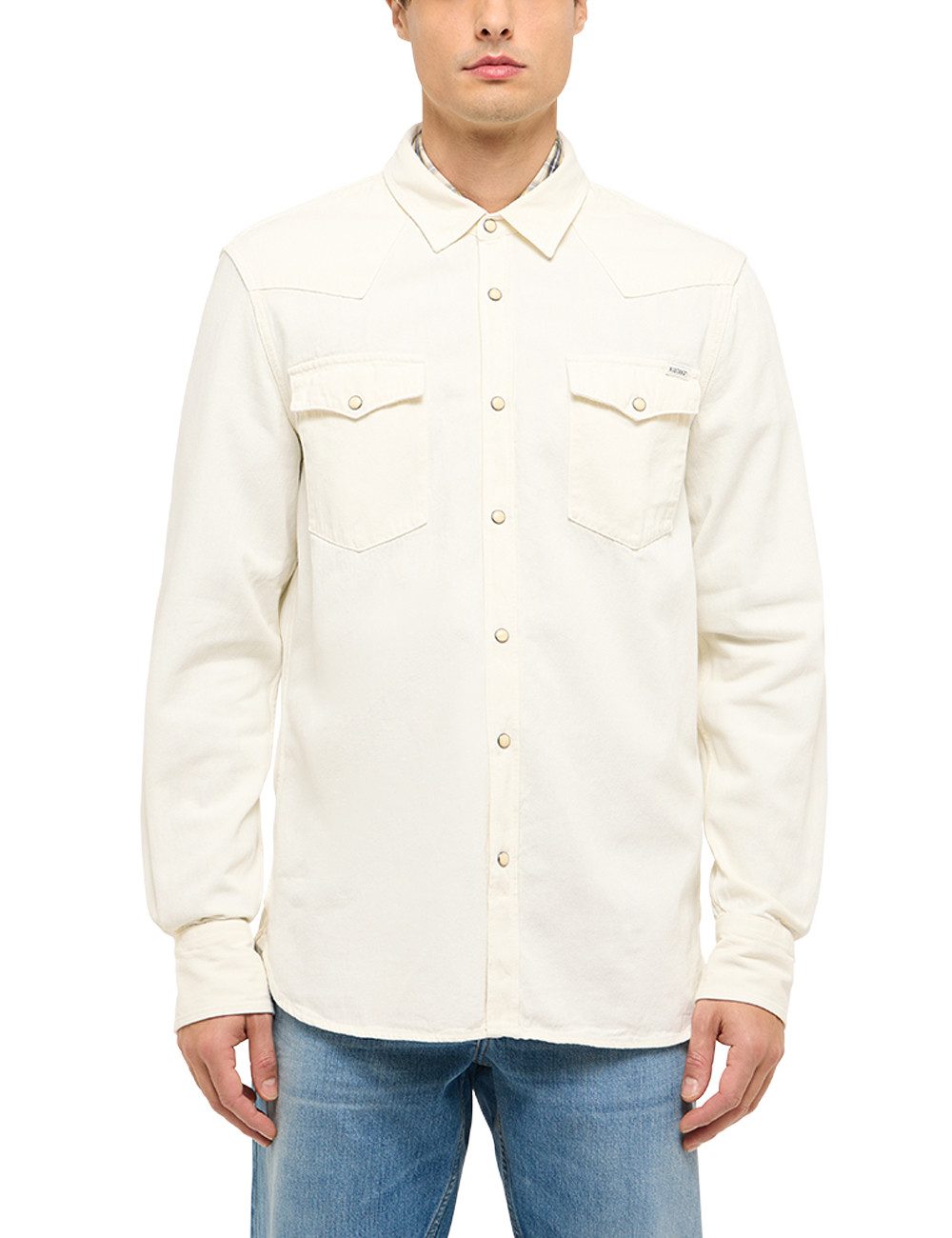 MUSTANG Langarmhemd Herren Style Duver