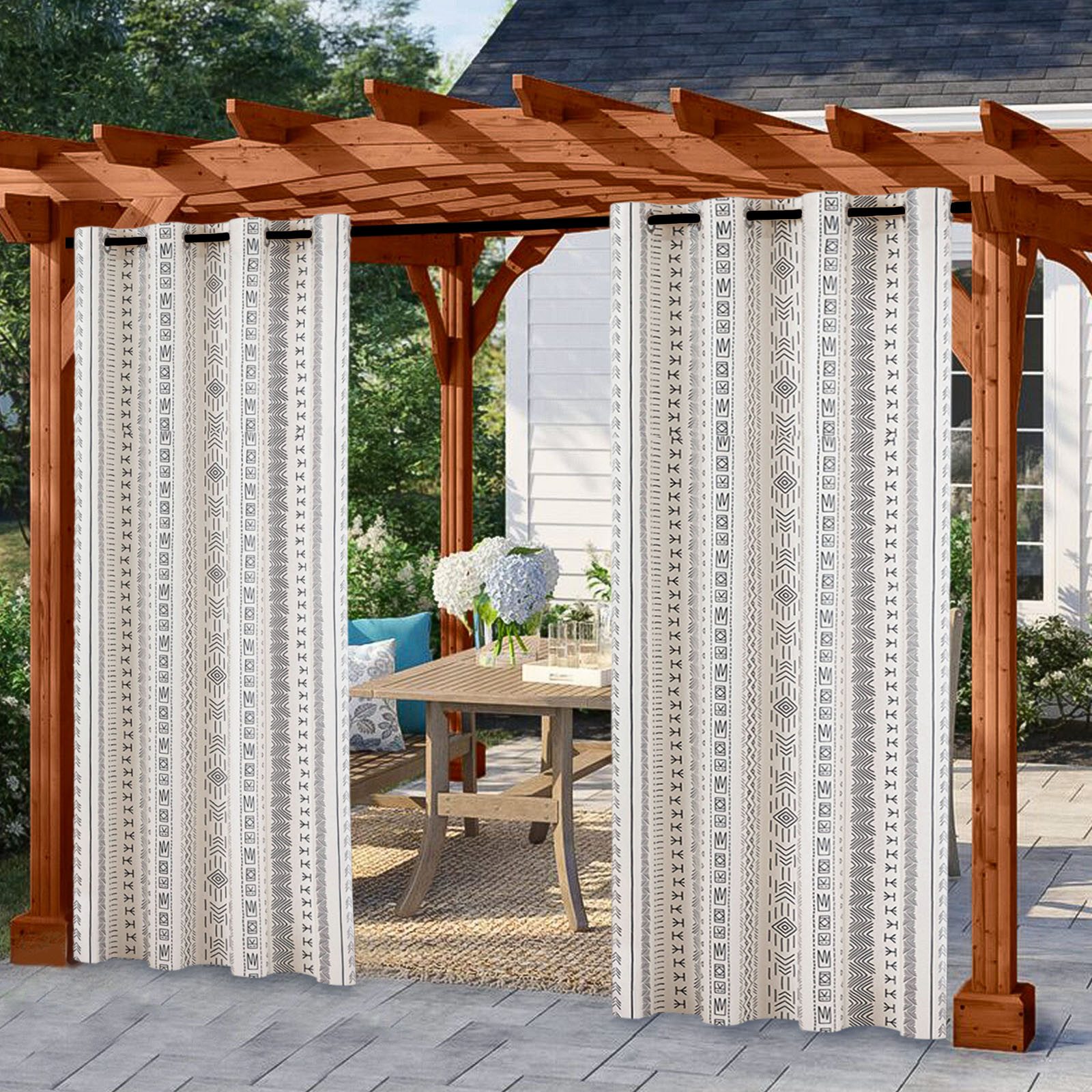 Sunicol Outdoorvorhang Bohemian outdoor vorhang wetterfest günstig online kaufen