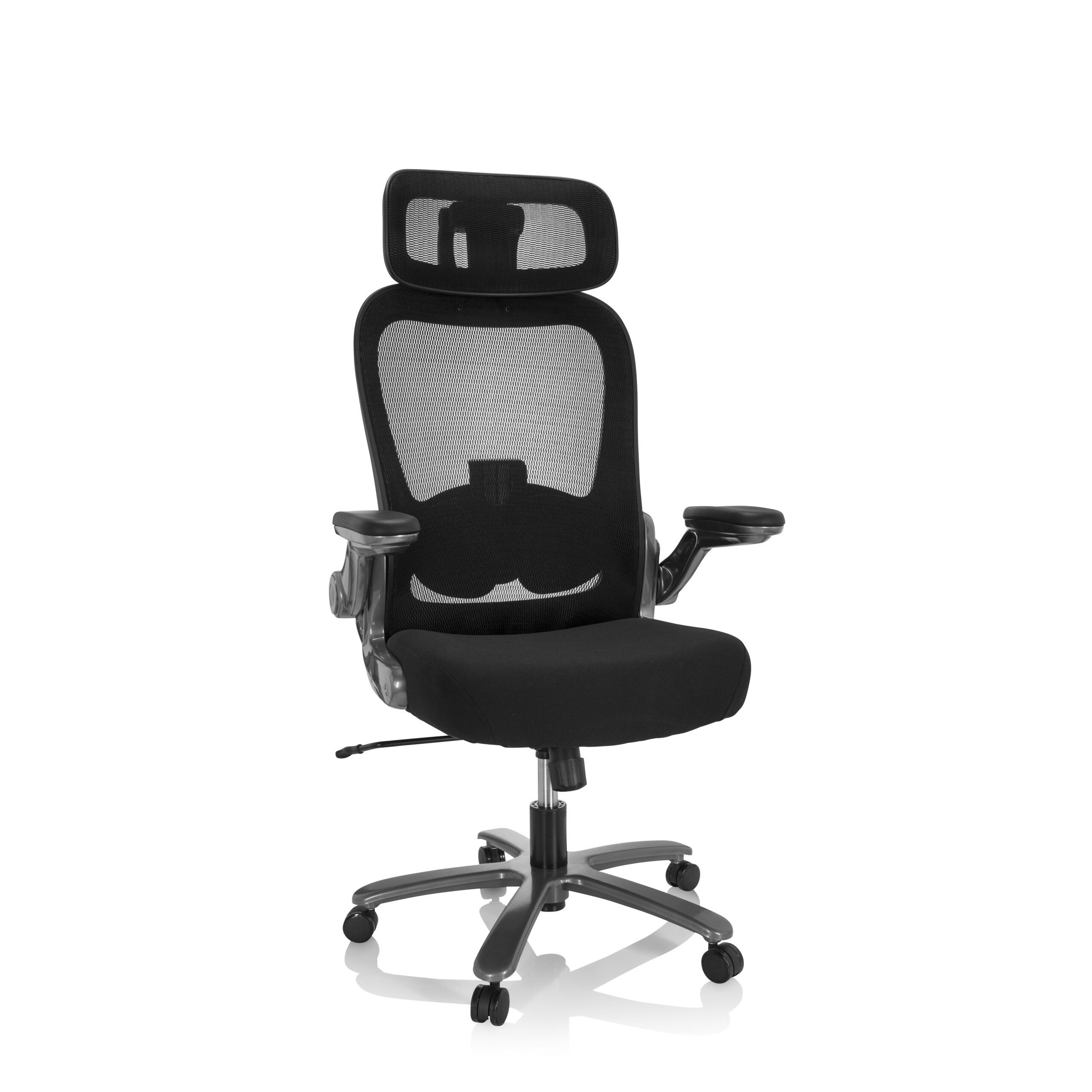 hjh OFFICE Drehstuhl XXL Drehstuhl Instructor T I Pro Stoff / Netzstoff (1 St), XXL Chefsessel Bürostuhl ergonomisch