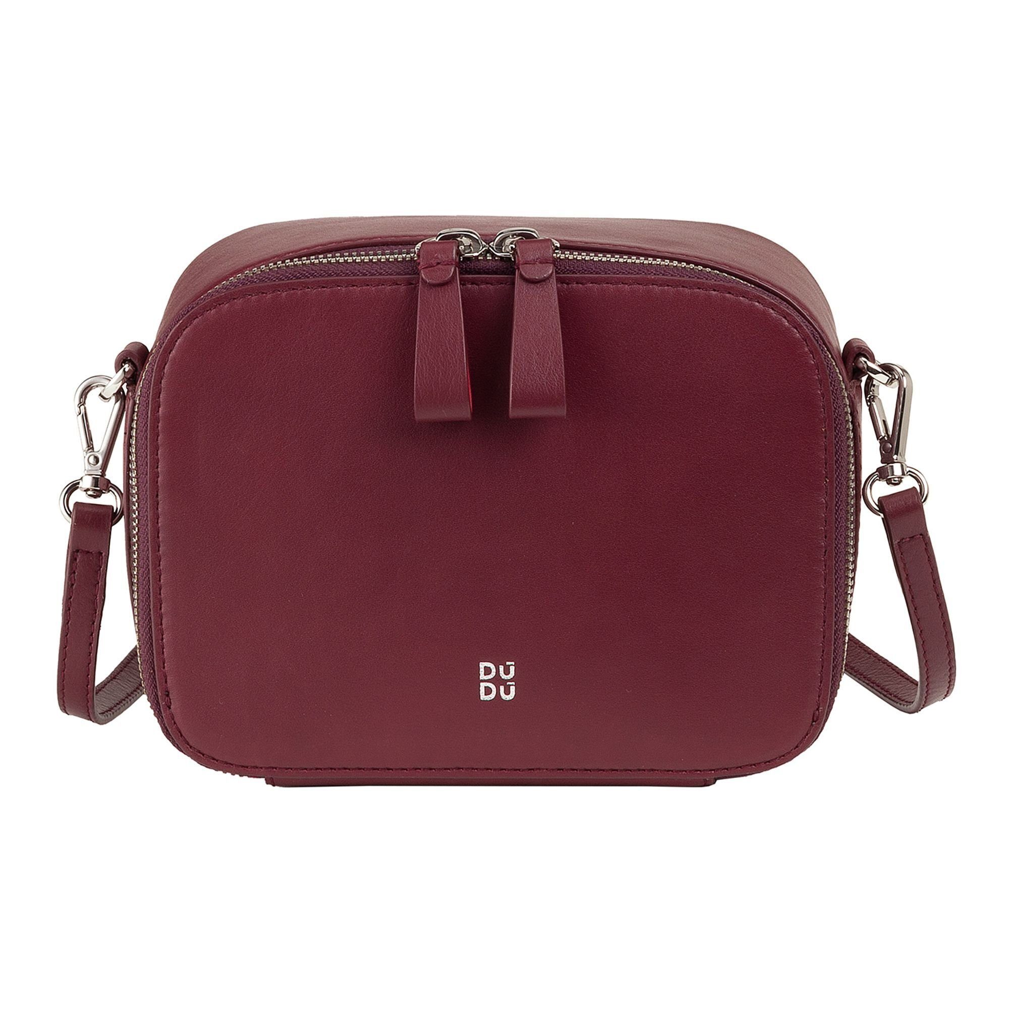 DuDu Camille, Umhängetasche burgundy Leder