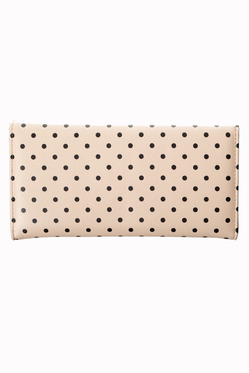 Banned Geldbörse Carla Beige, Vintage Polka Dots mit Schleife