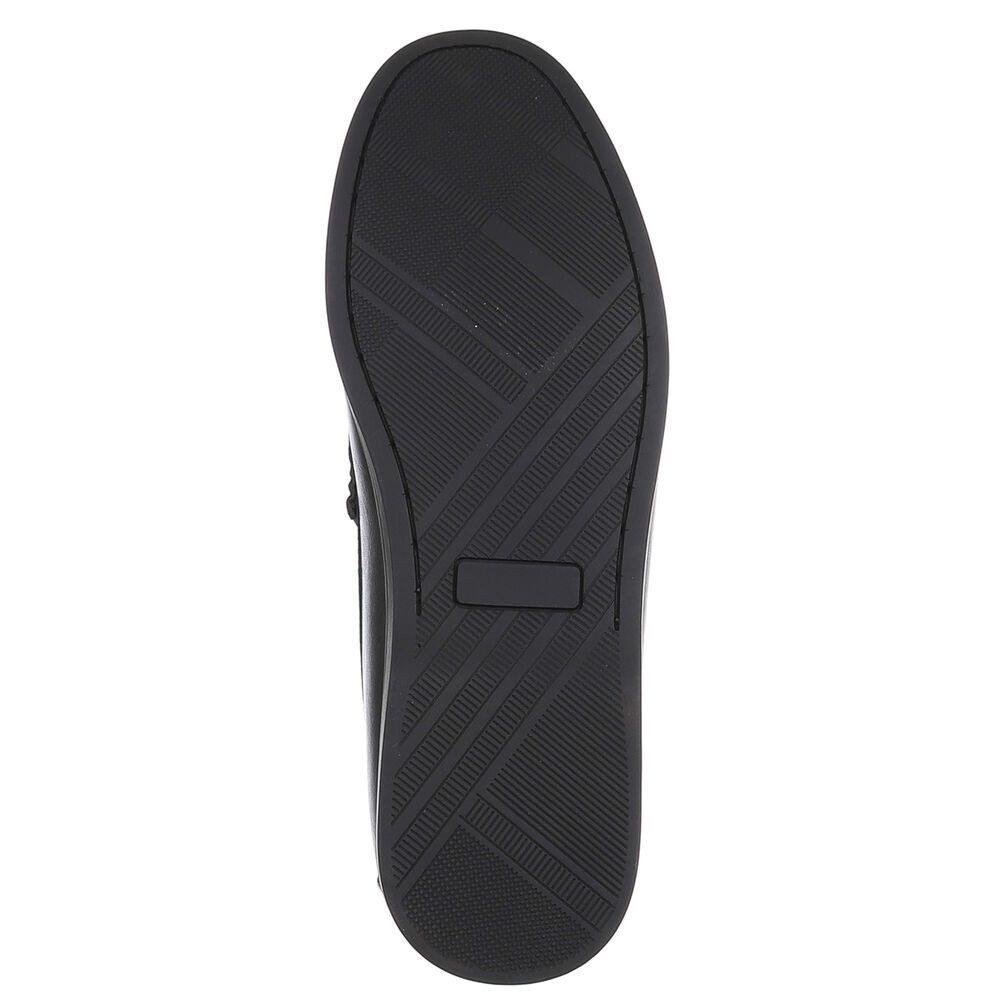 Coolwalk Herren Mokassin Slip-On in Lederoptik, Casual Slipper (91563734) Flach Slipper in Schwarz